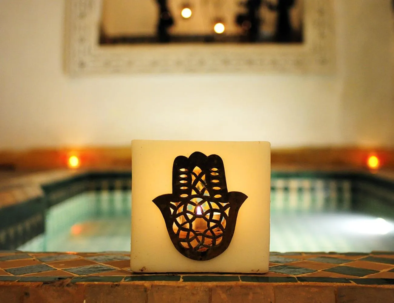 Decorative detail in Riad Al Mamoune