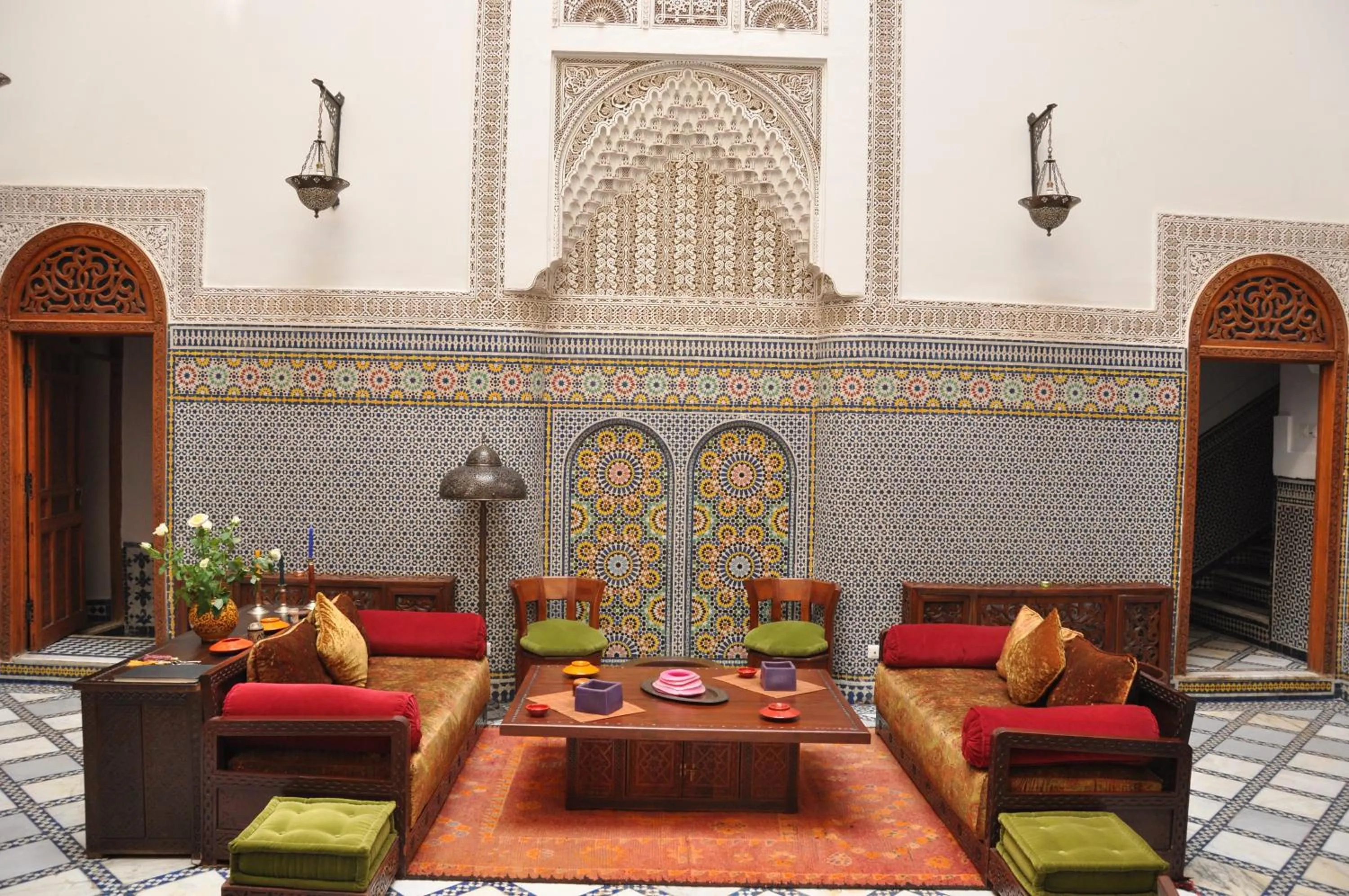 Lobby or reception in Riad Au 20 Jasmins
