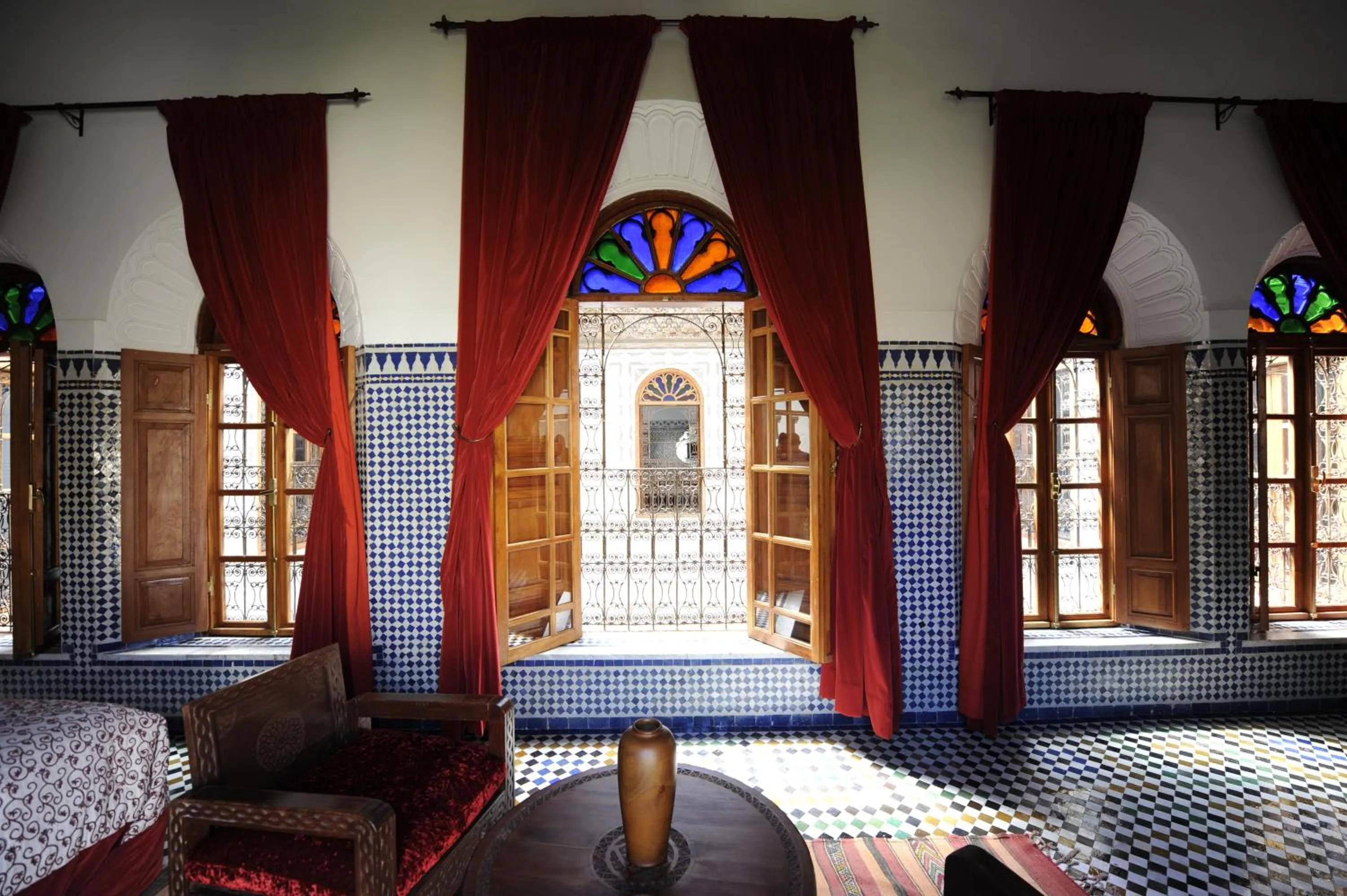 Seating area in Riad Au 20 Jasmins