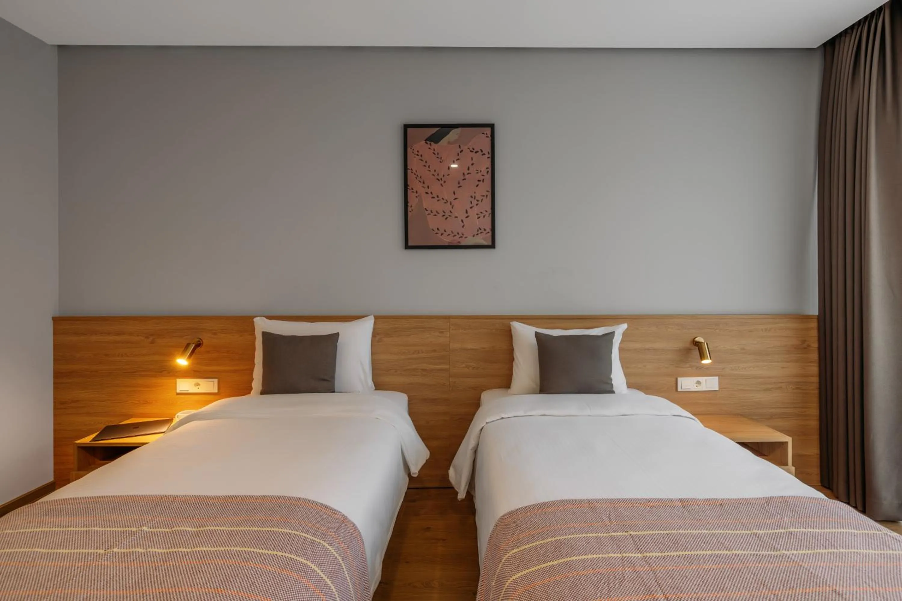 Bed in Hotel Memoir Kazbegi by DNT Group