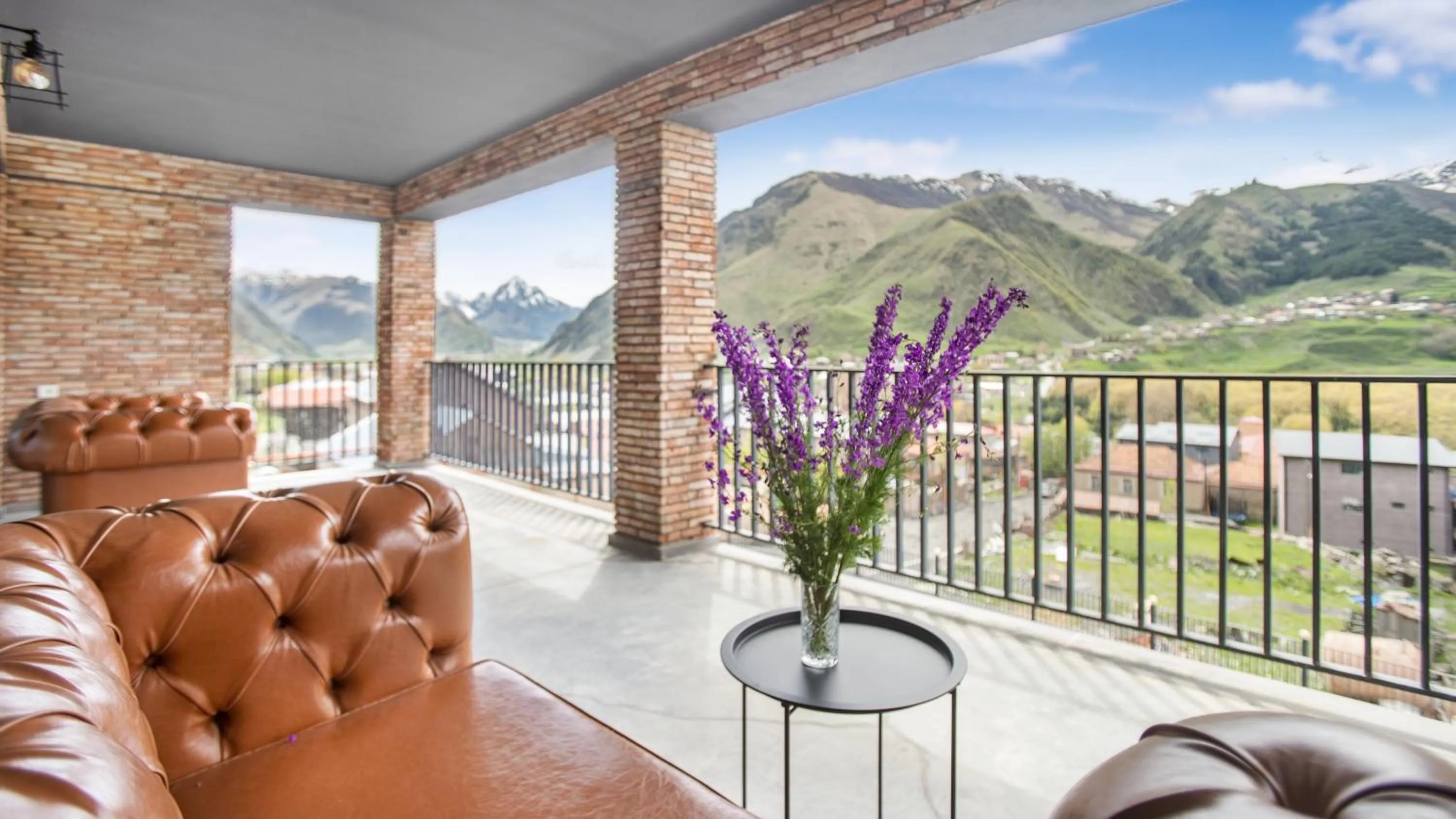 Balcony/Terrace in Hotel Memoir Kazbegi by DNT Group