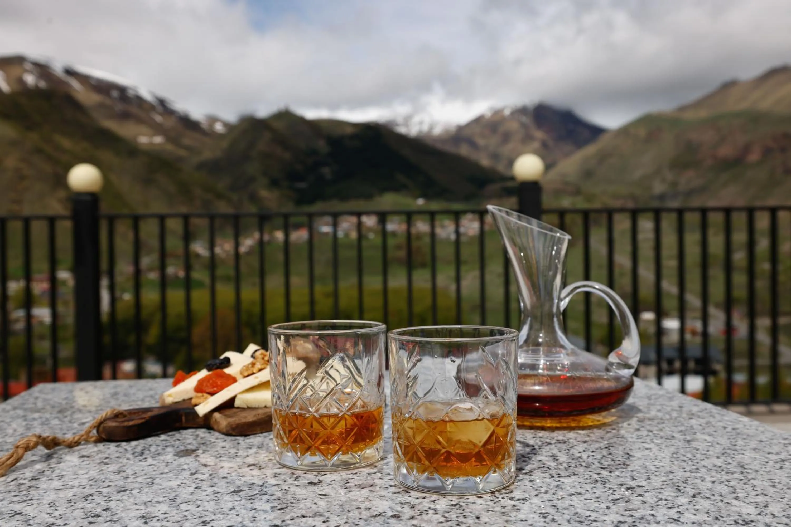 Balcony/Terrace in Hotel Memoir Kazbegi by DNT Group