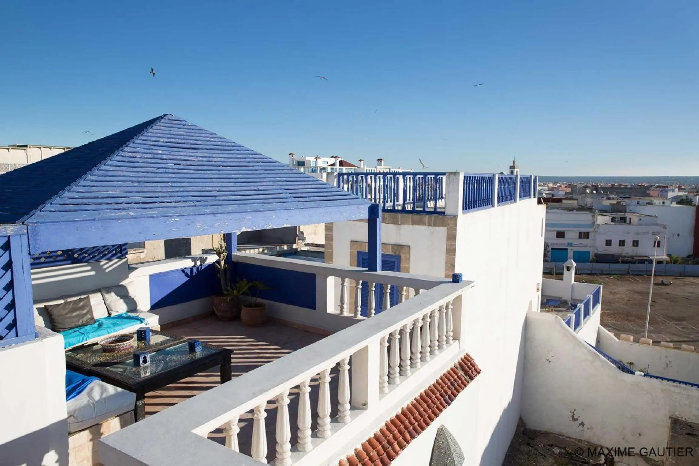 Balcony/Terrace in Hôtel Emeraude Essaouira