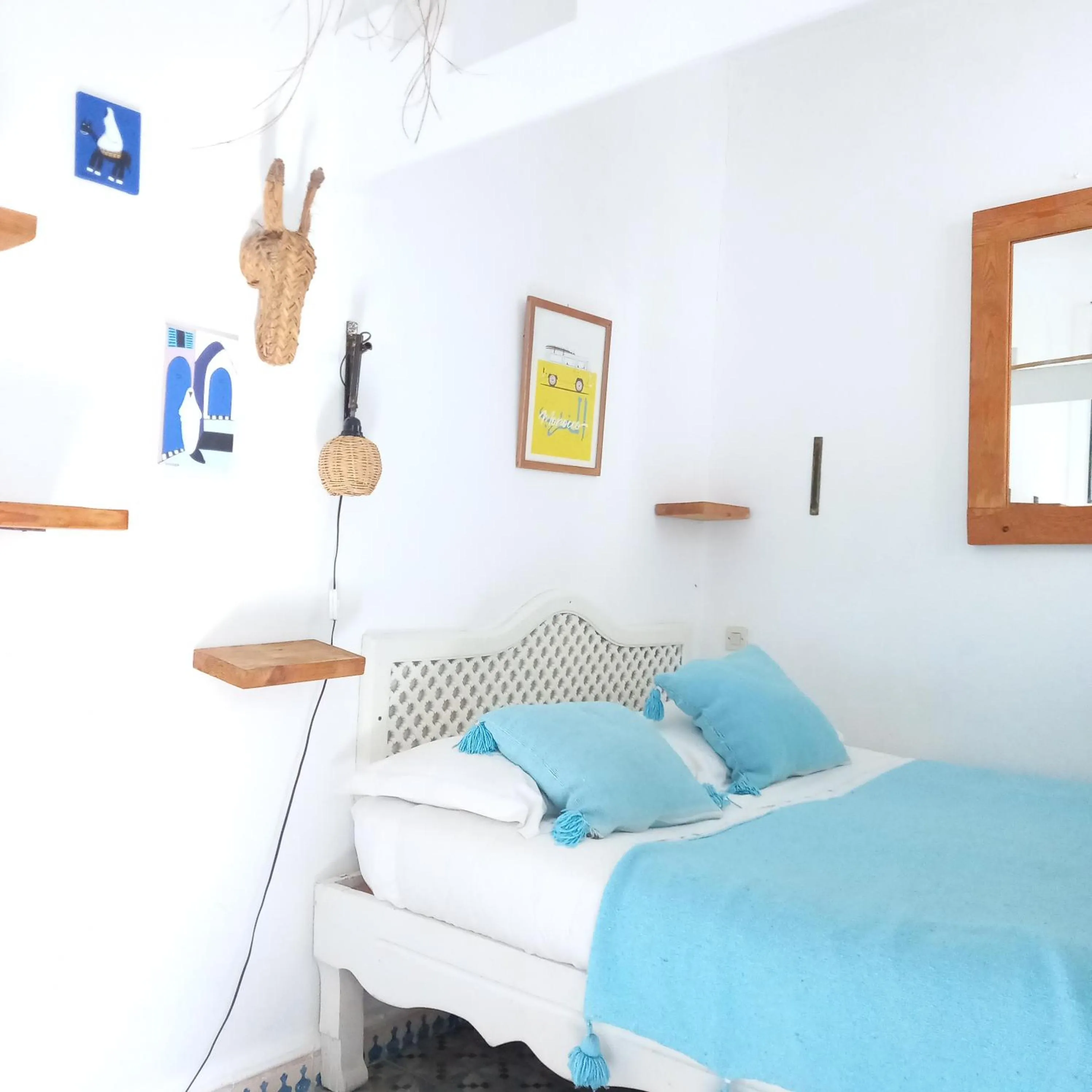 Bedroom, Bed in Hôtel Emeraude Essaouira