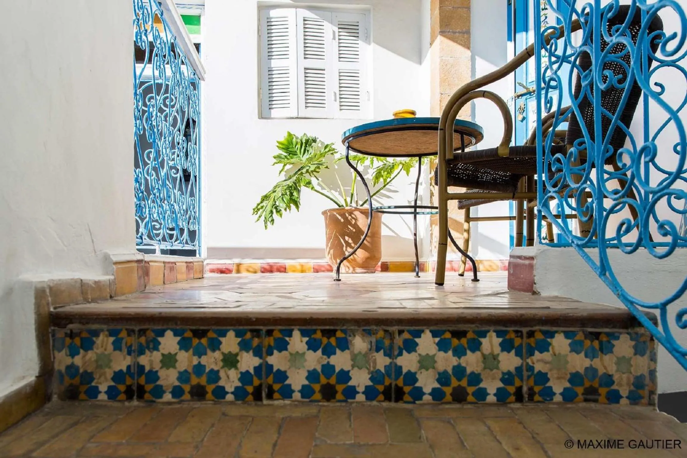 Patio in Hôtel Emeraude Essaouira