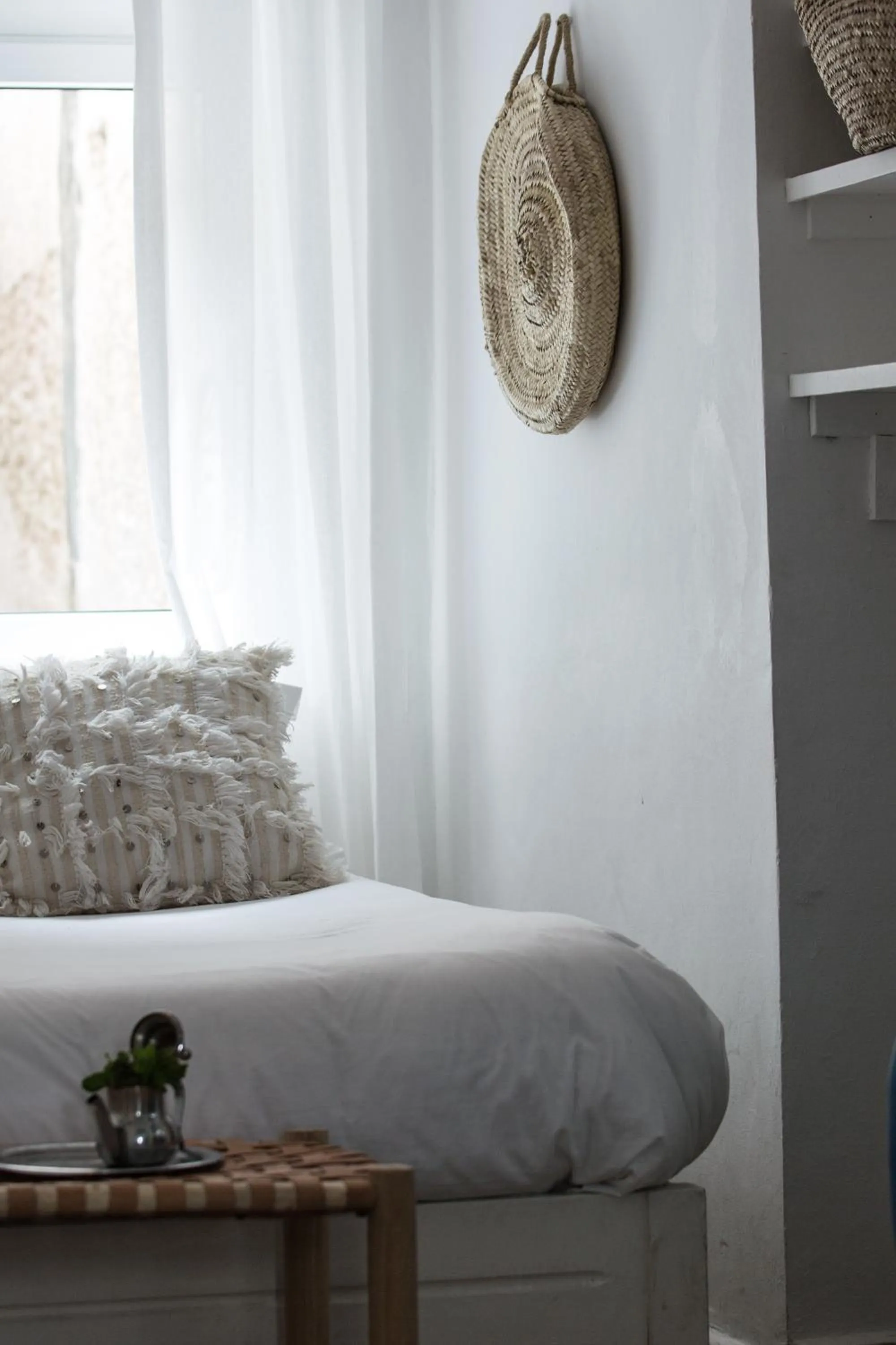 Bed in Hôtel Emeraude Essaouira