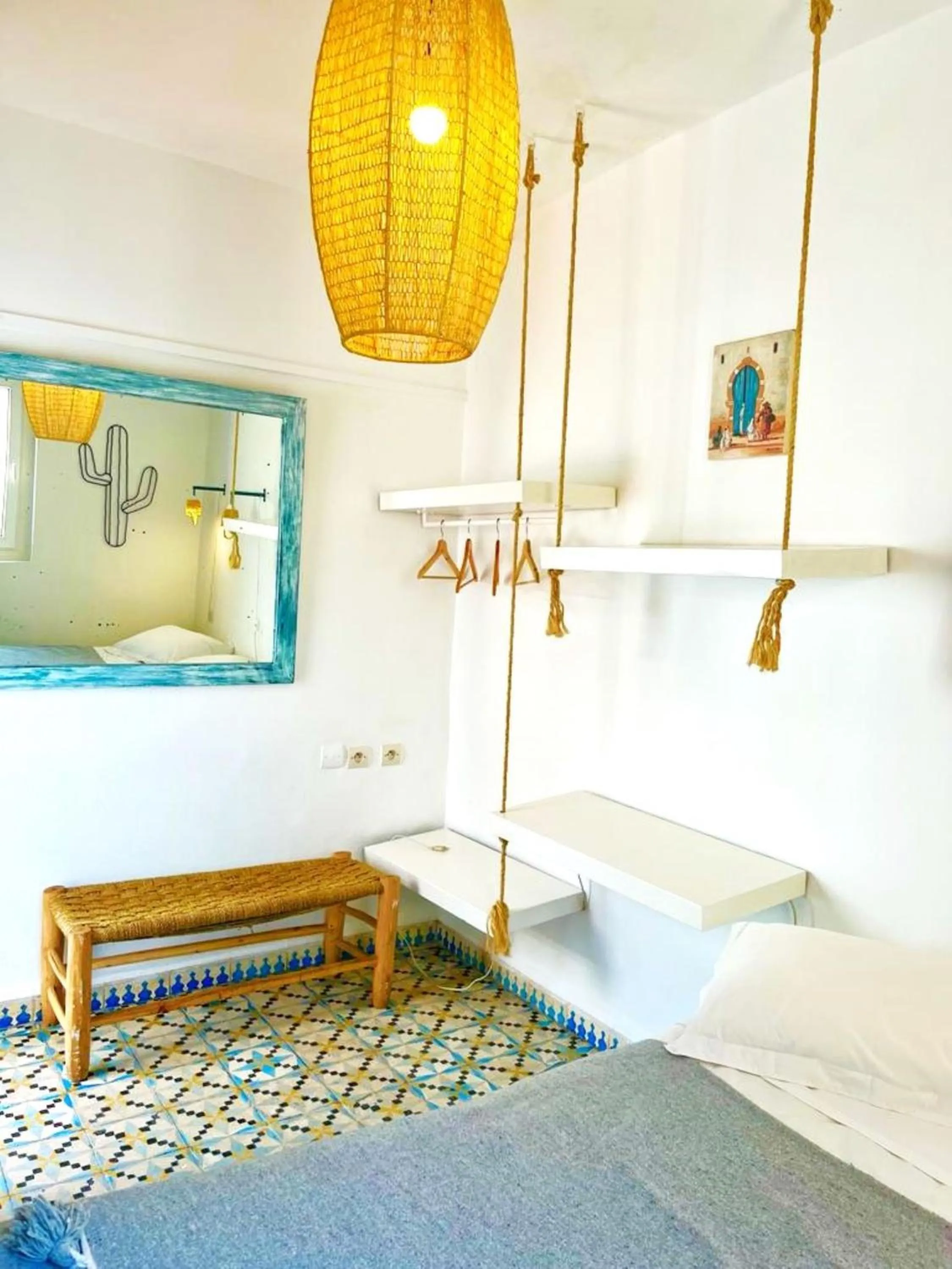 Bedroom, Bed in Hôtel Emeraude Essaouira