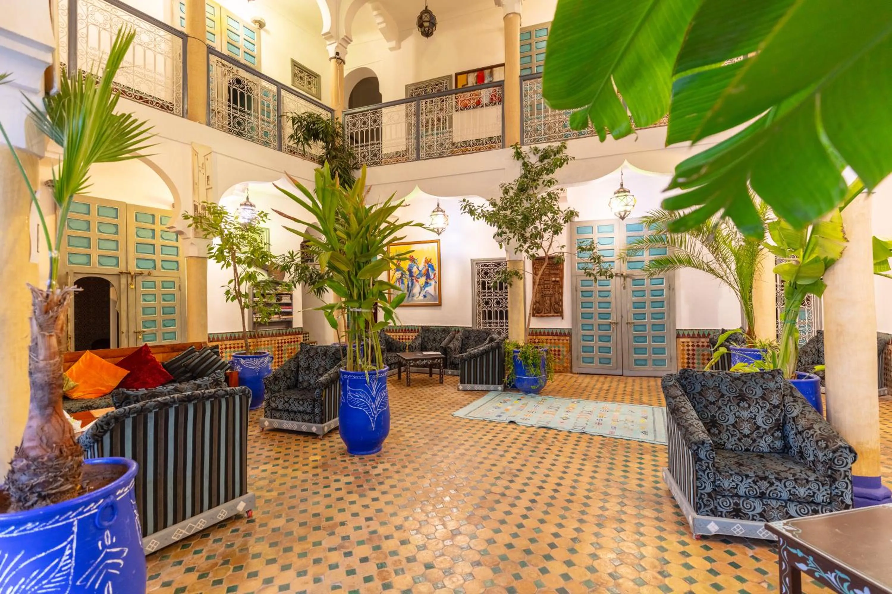 Patio in Riad Zinoun & Spa 11 Rooms