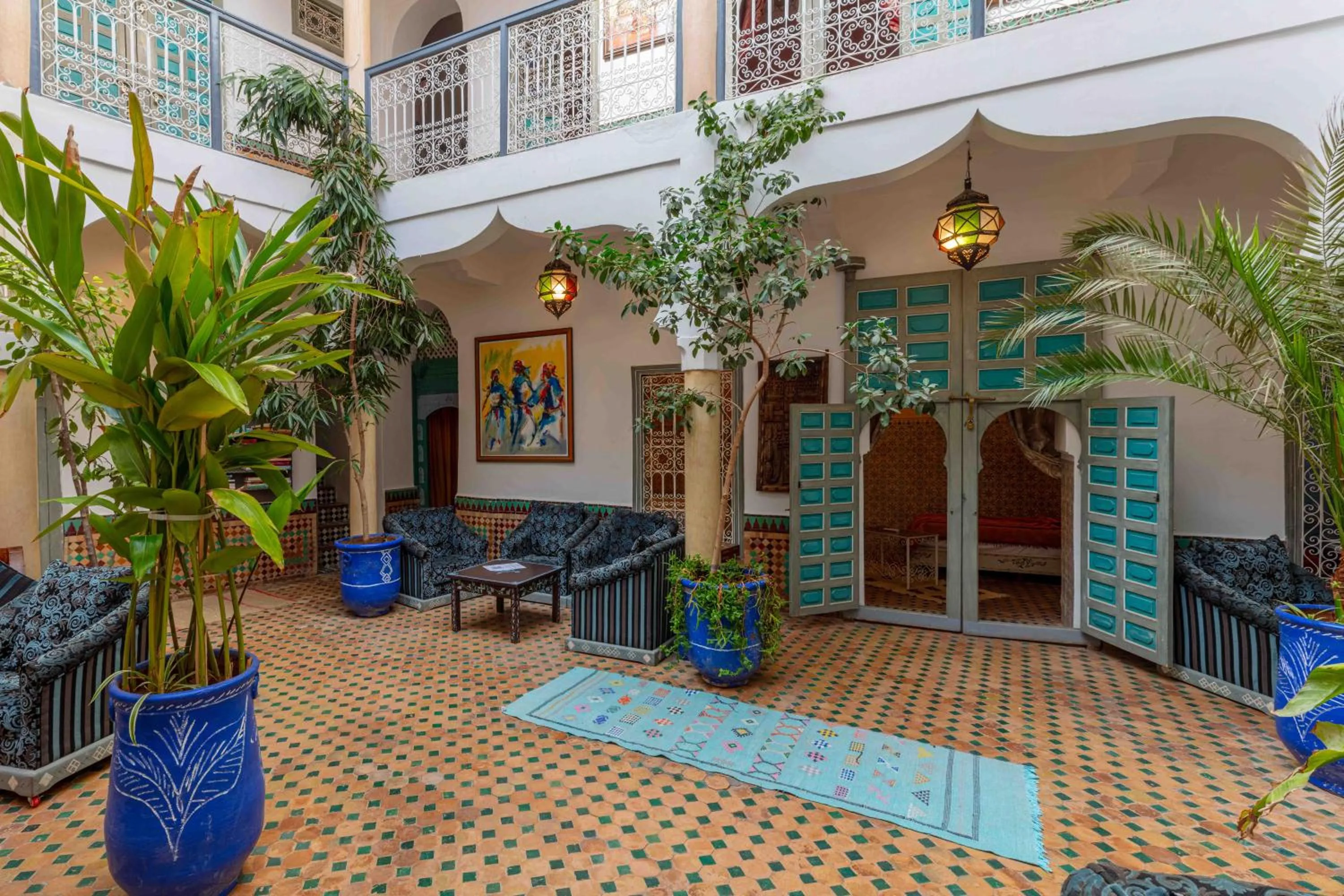 Patio in Riad Zinoun & Spa 11 Rooms