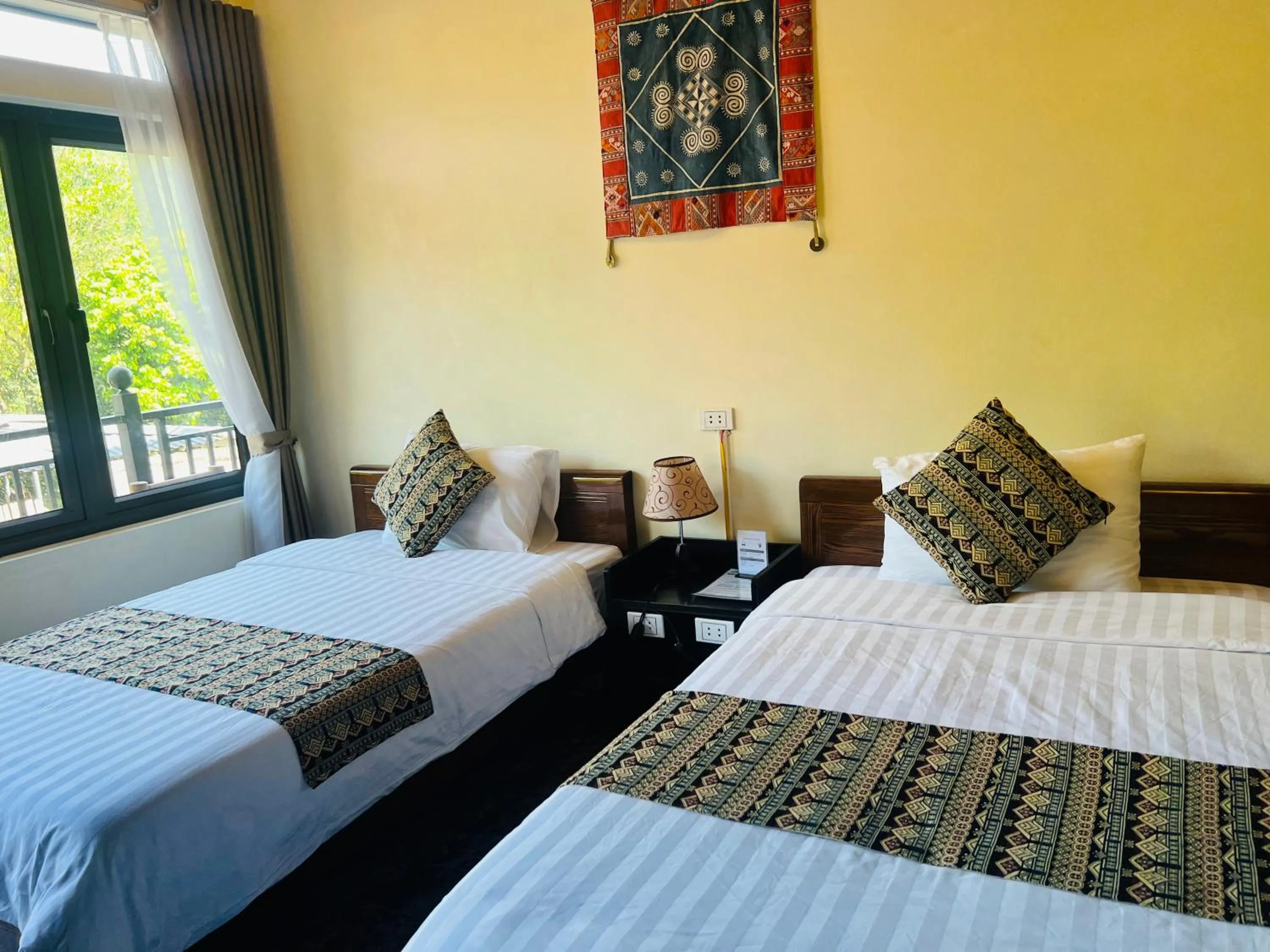 Bed in Duong Thim Homestay Mai Chau