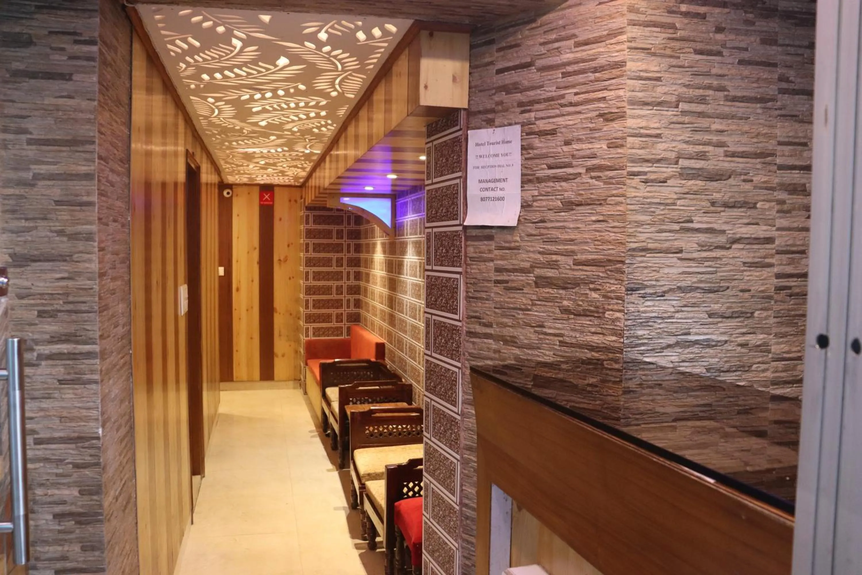 Seating area in Hotel Tourist Home By palak Hospitality