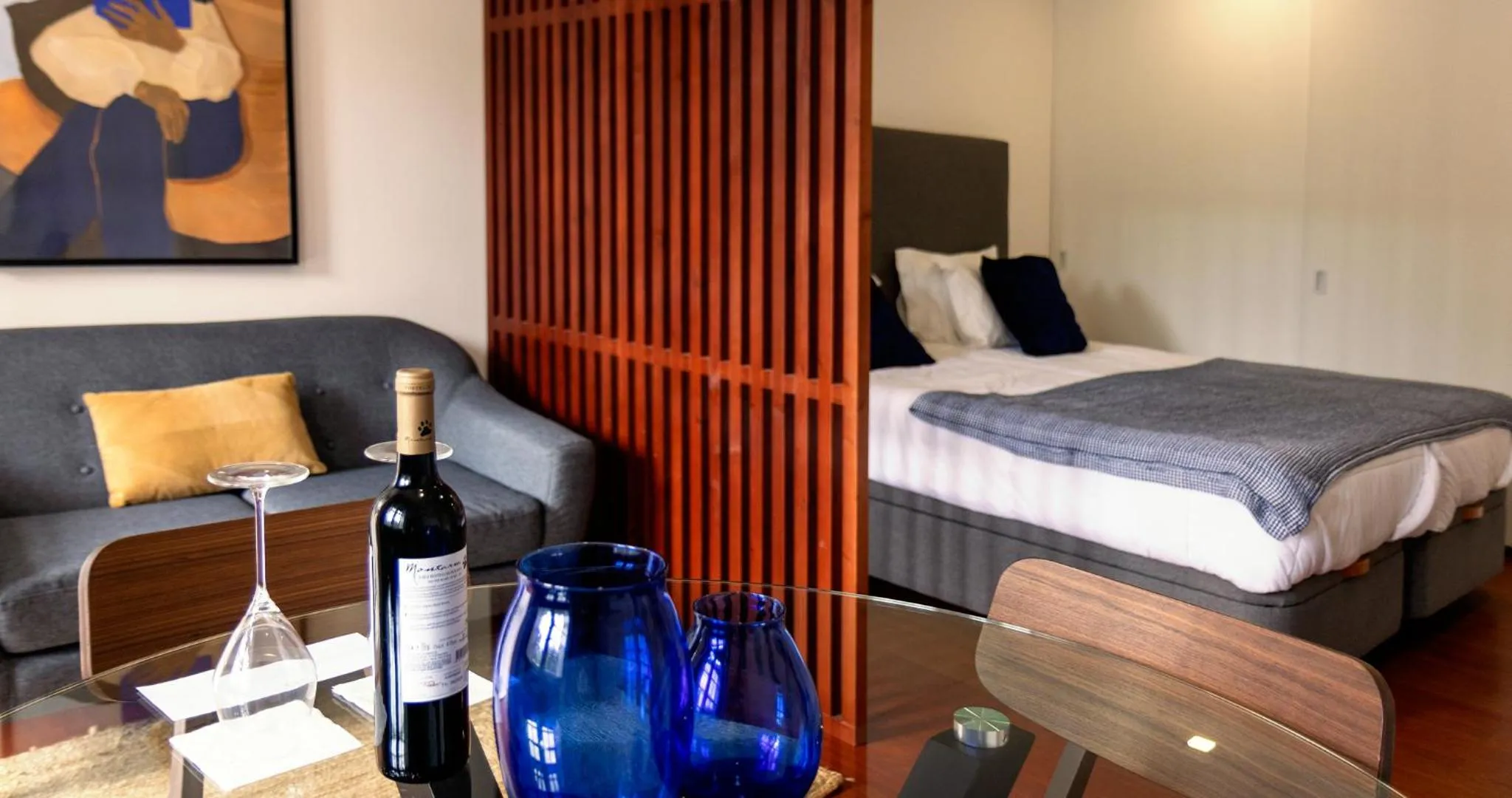 Living room, Bed in Quinta da Nasce Água