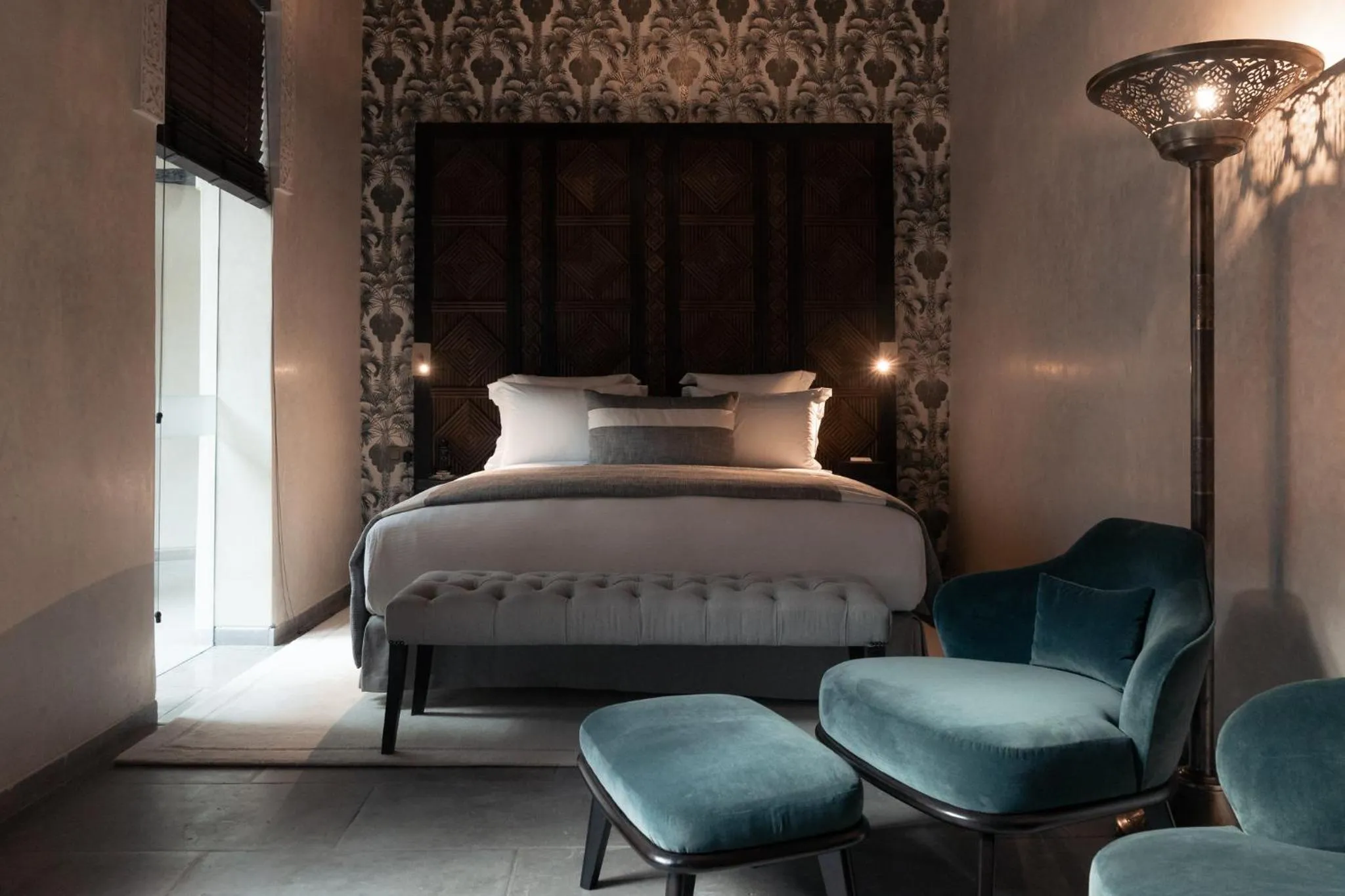 Bed in Riad Fes - Relais & Châteaux