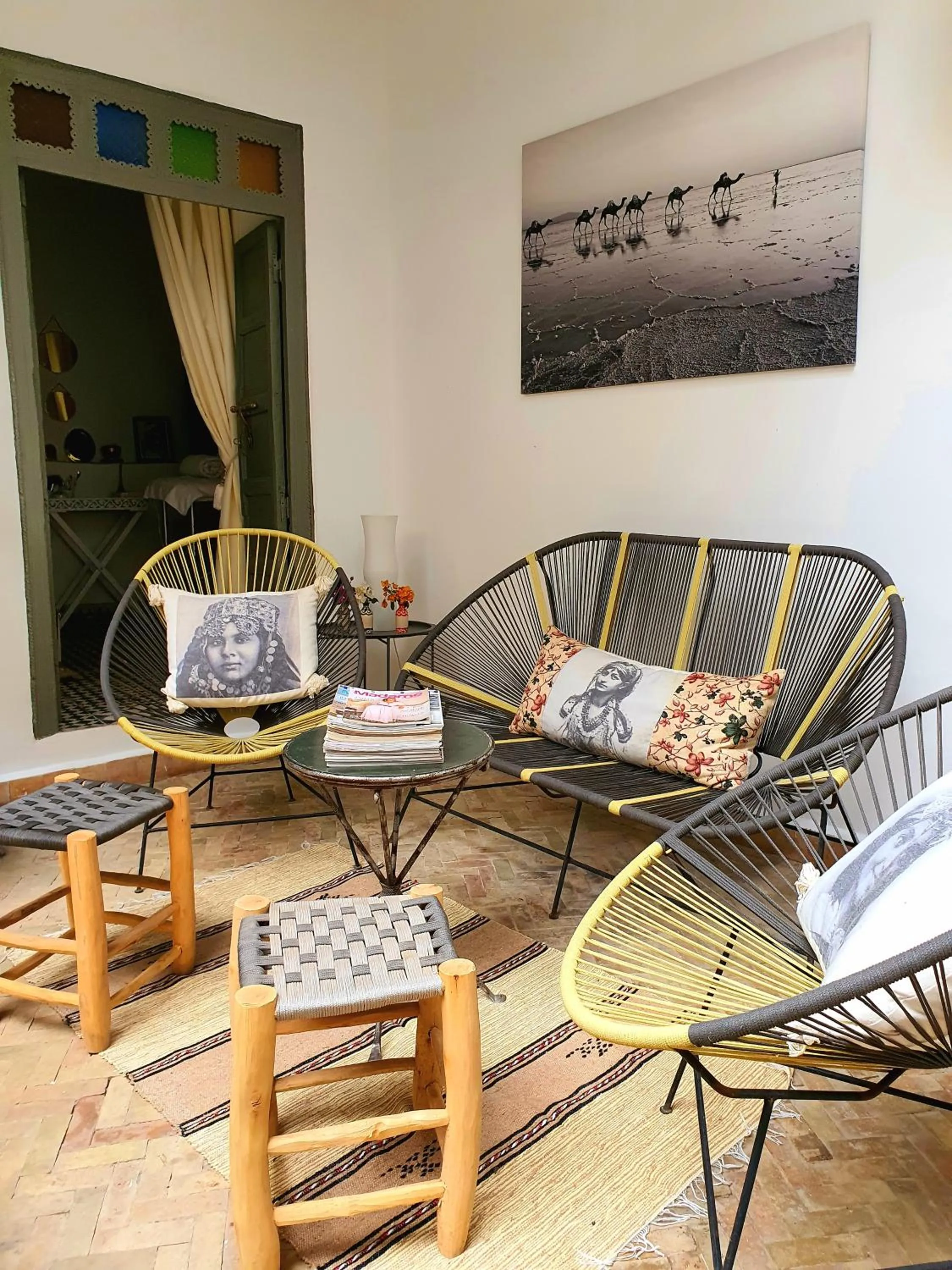 Patio in Riad Dar Zouar & Spa