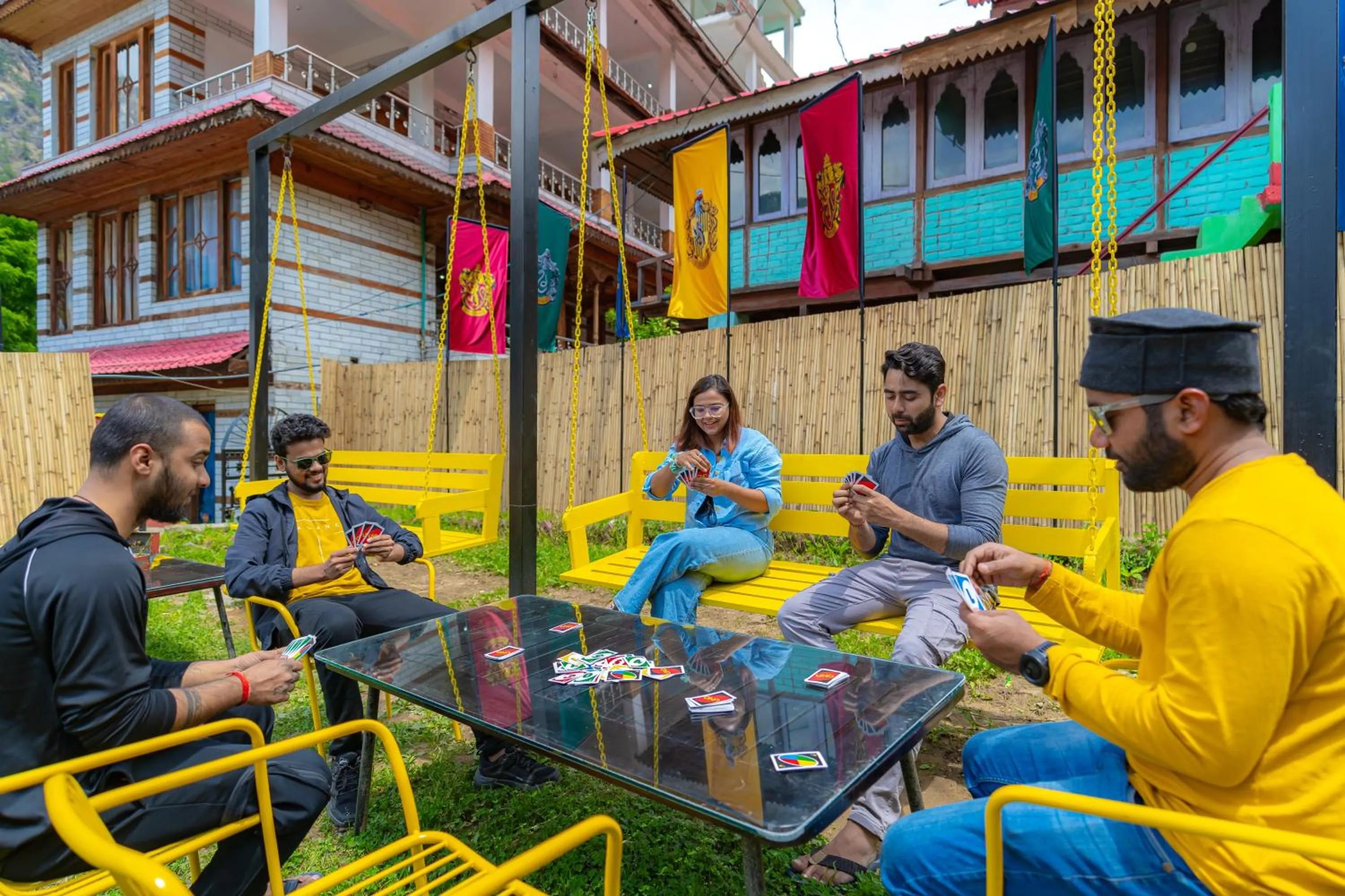 Seating area in Whoopers Boutique Kasol