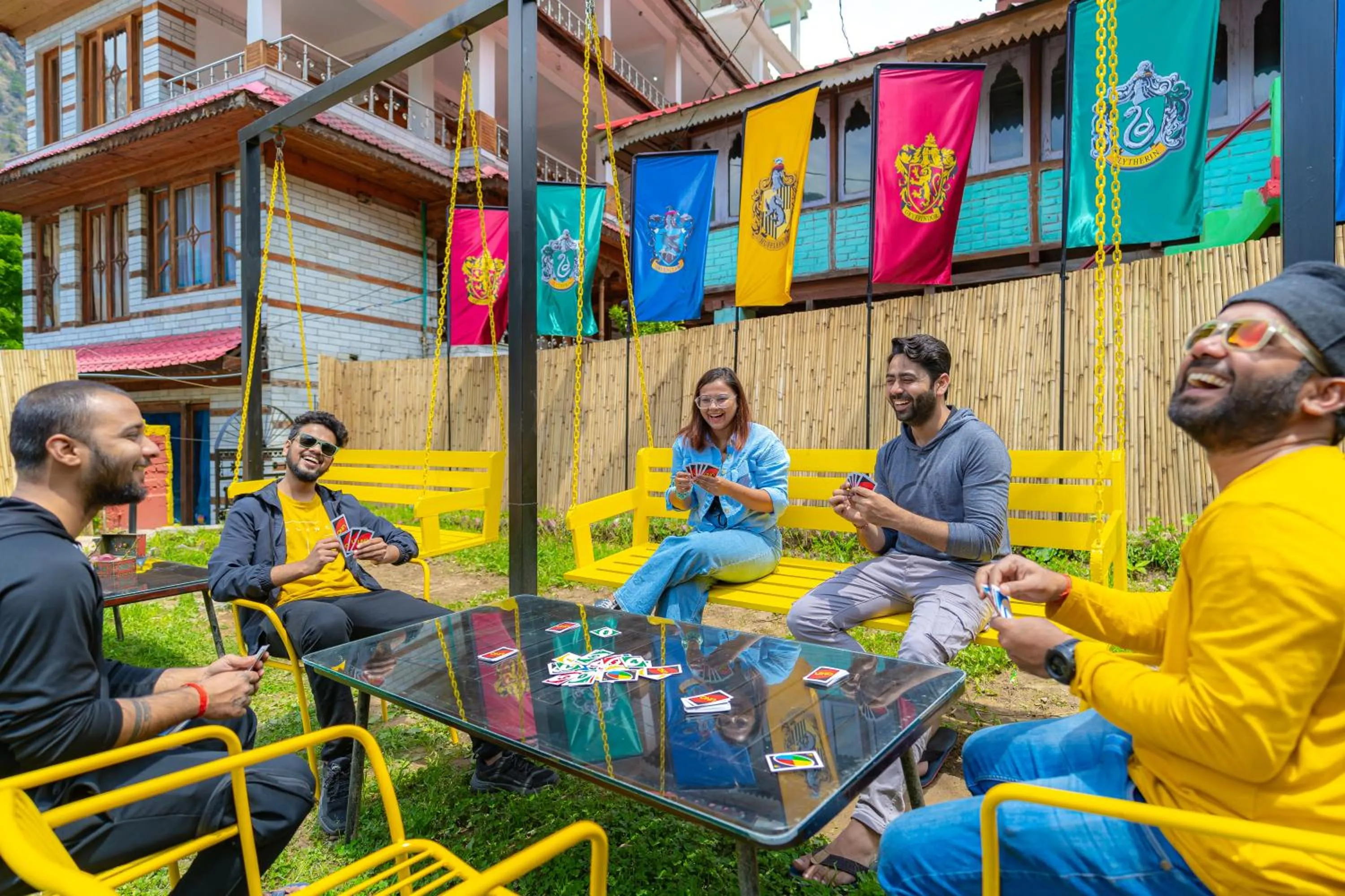 People in Whoopers Boutique Kasol