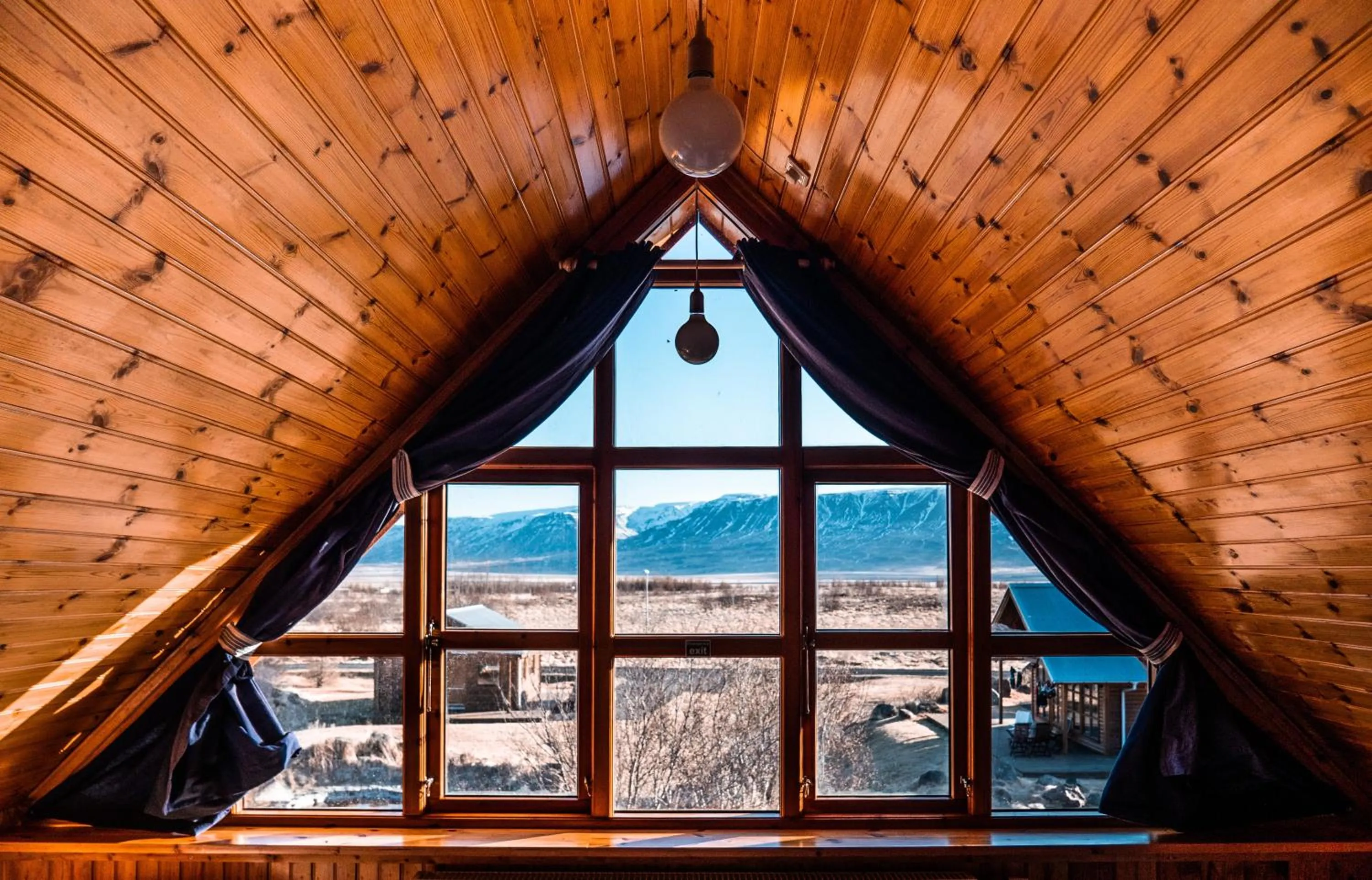 Mountain view in Hestasport Cottages