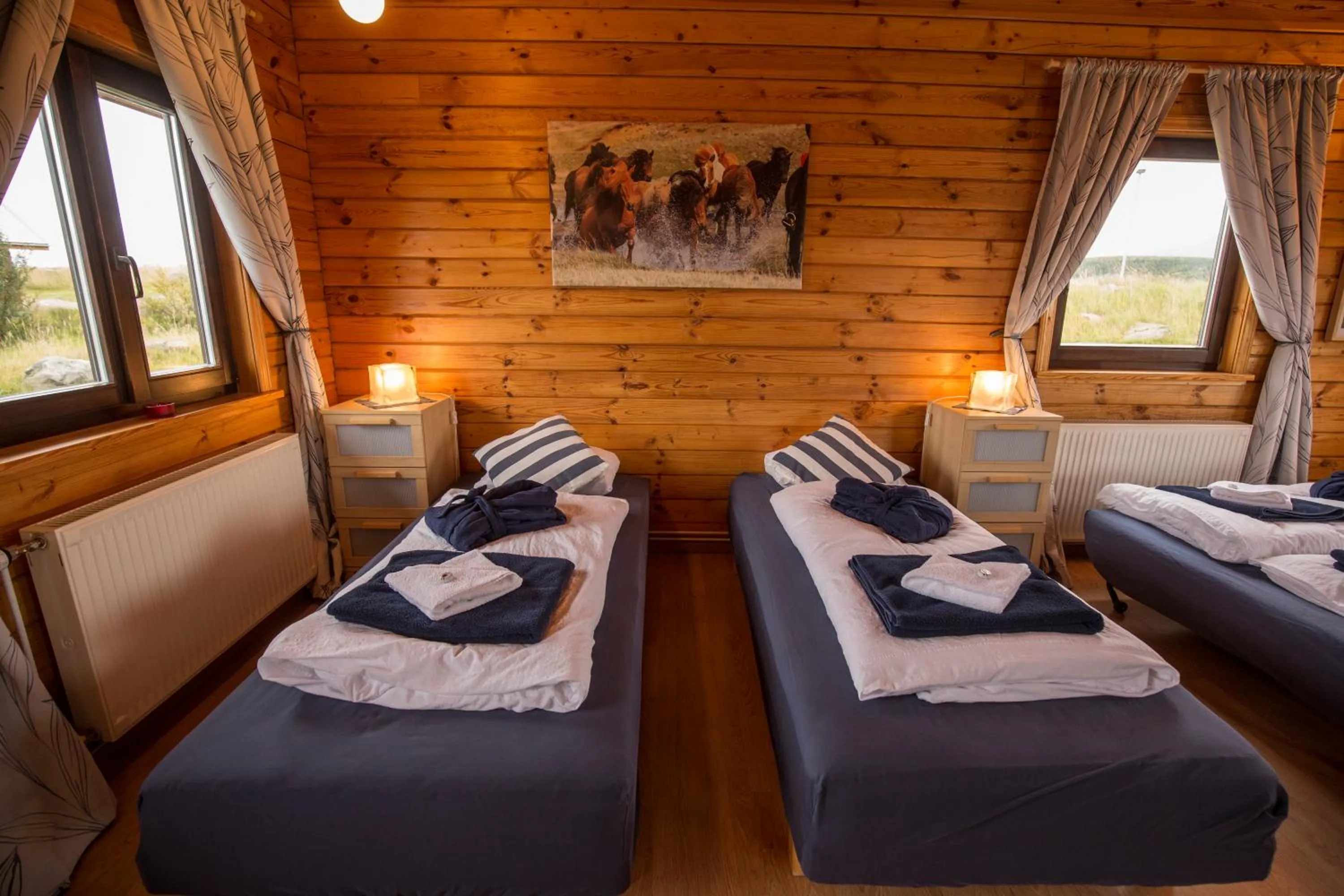 Bedroom, Bed in Hestasport Cottages