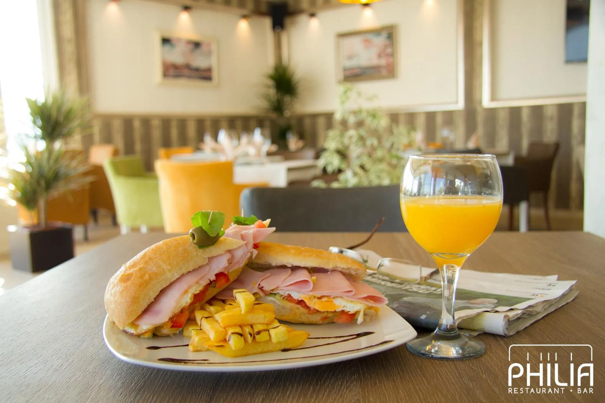 Food close-up in Philia Hotel