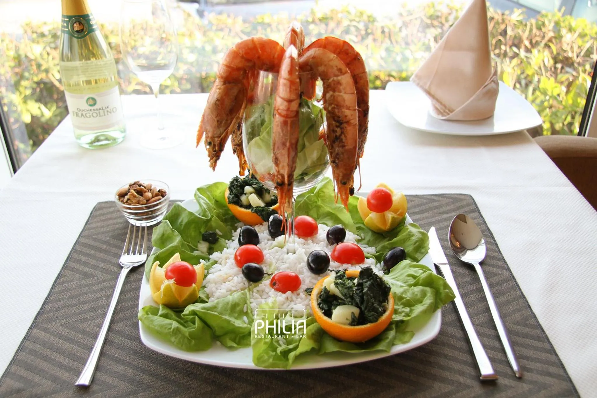 Food close-up in Philia Hotel