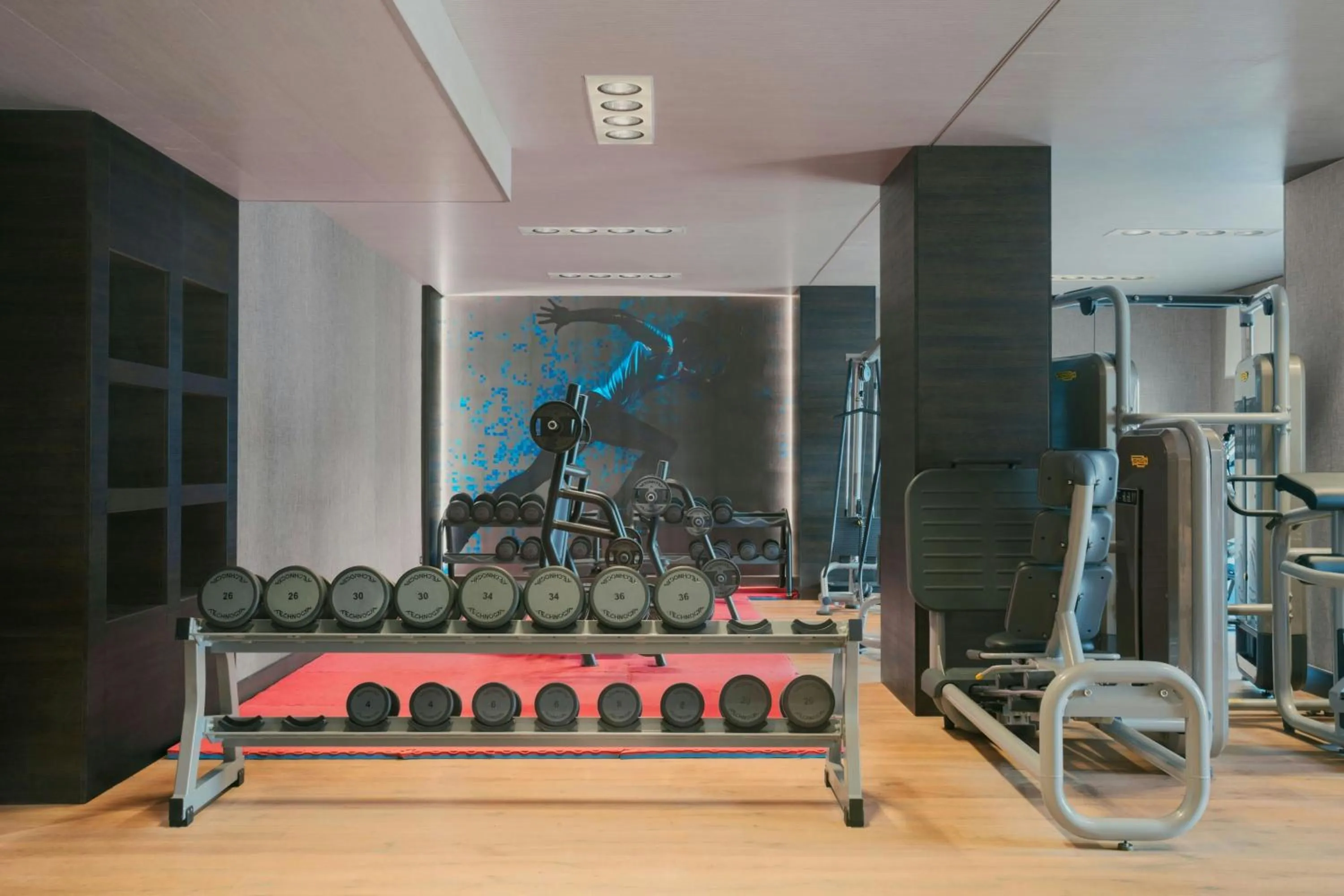 Fitness centre/facilities in Sheraton Club des Pins Resort