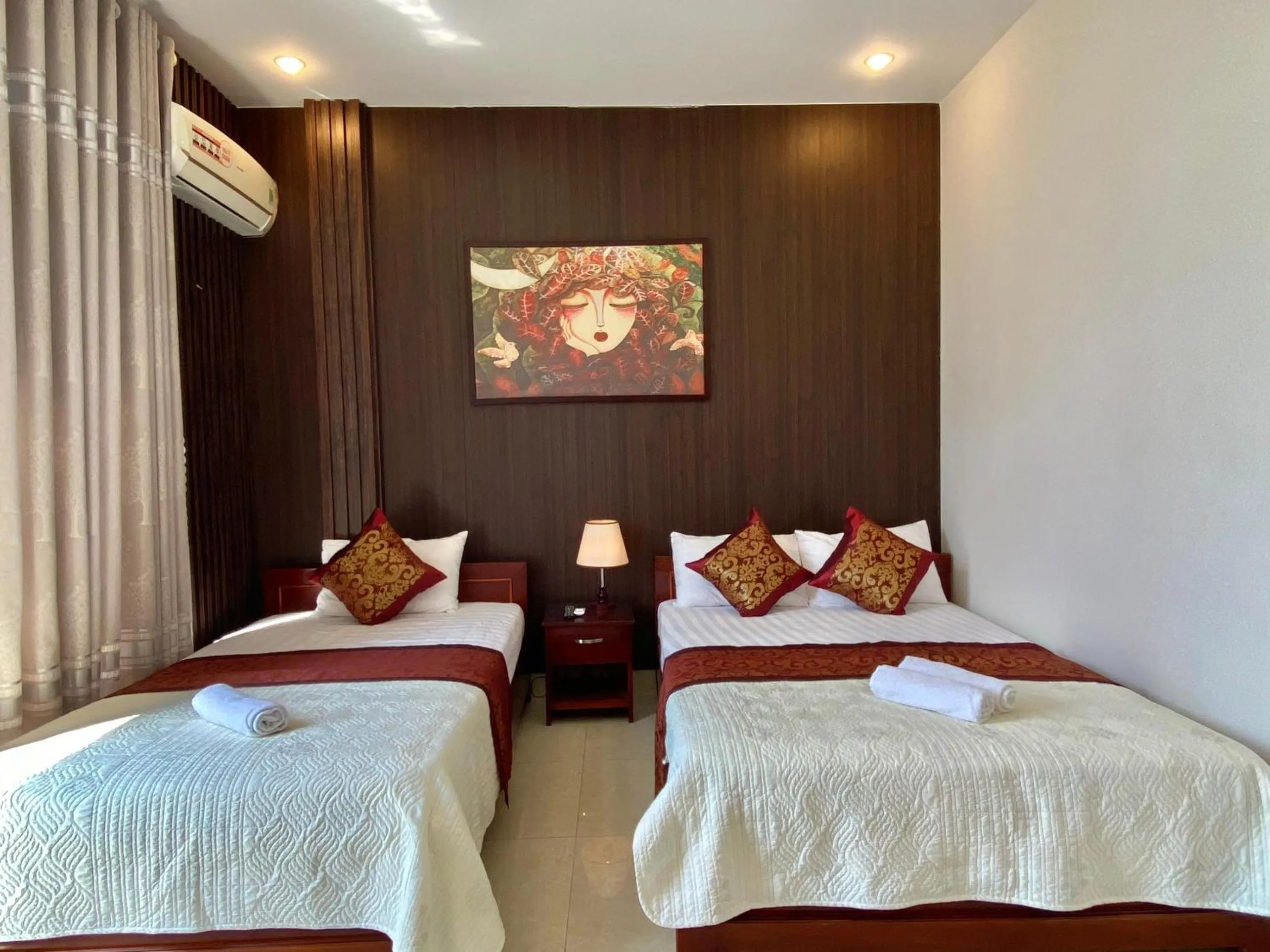 Bed in Hoàng Ngân Hotel Phú Yên