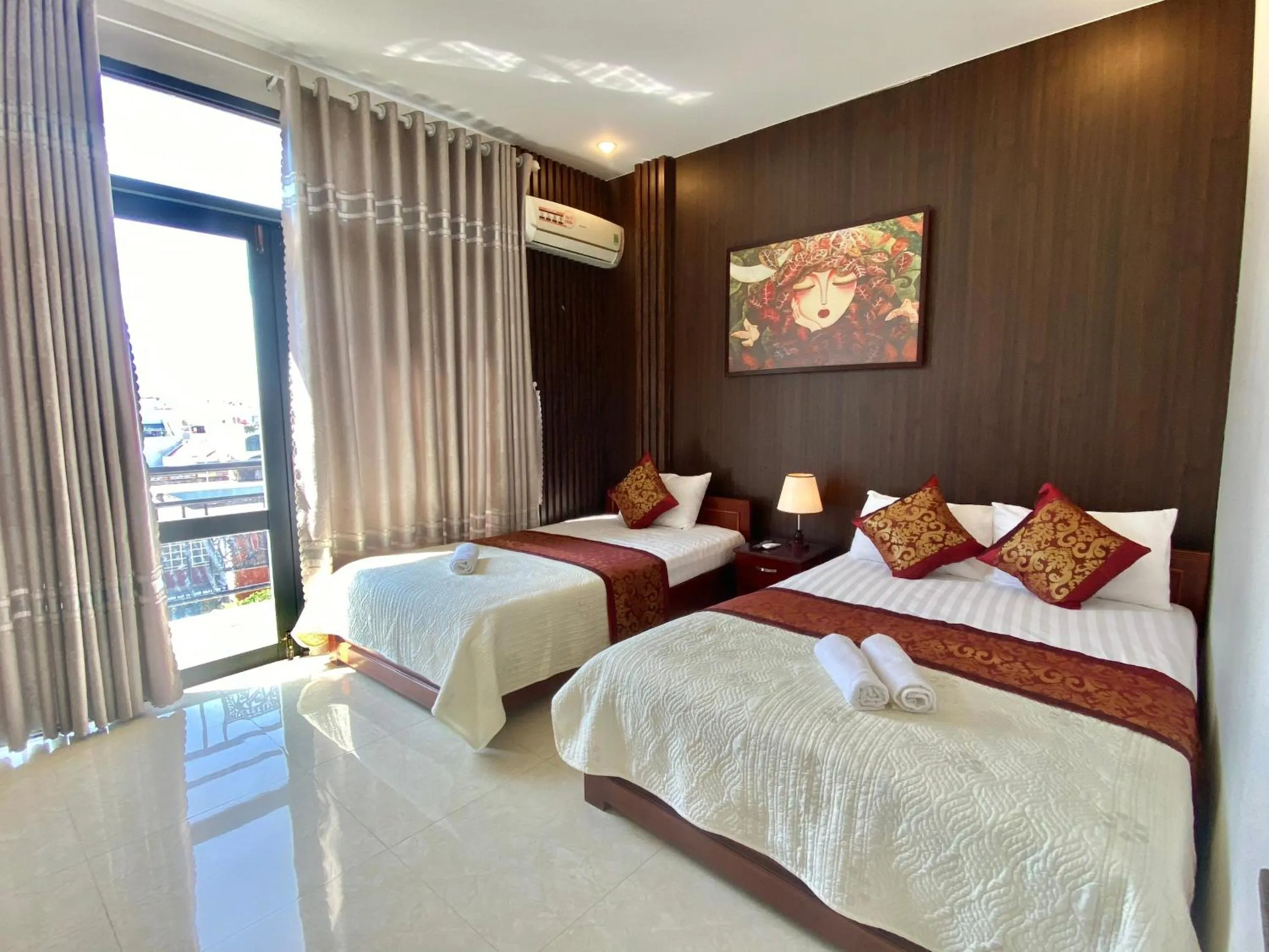 Bed in Hoàng Ngân Hotel Phú Yên