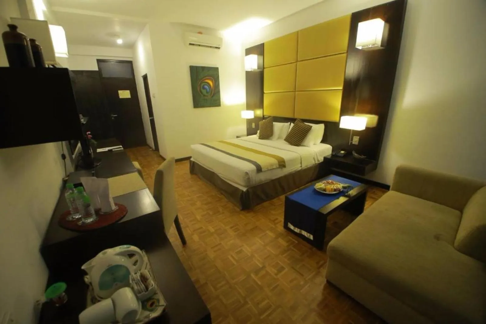 Bed in Peacock Beach Resort and Spa