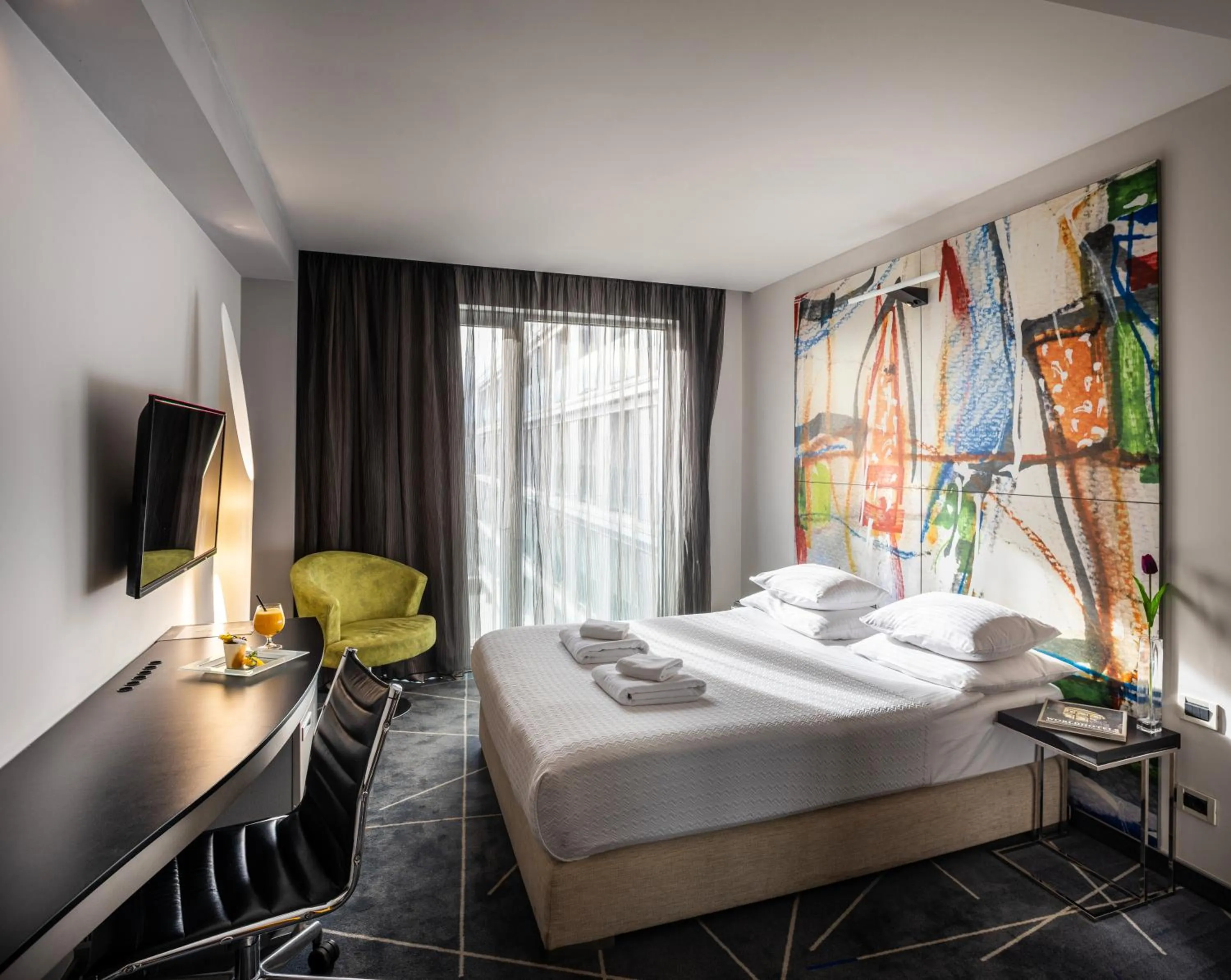 Bed in Nobel Zira Hotel