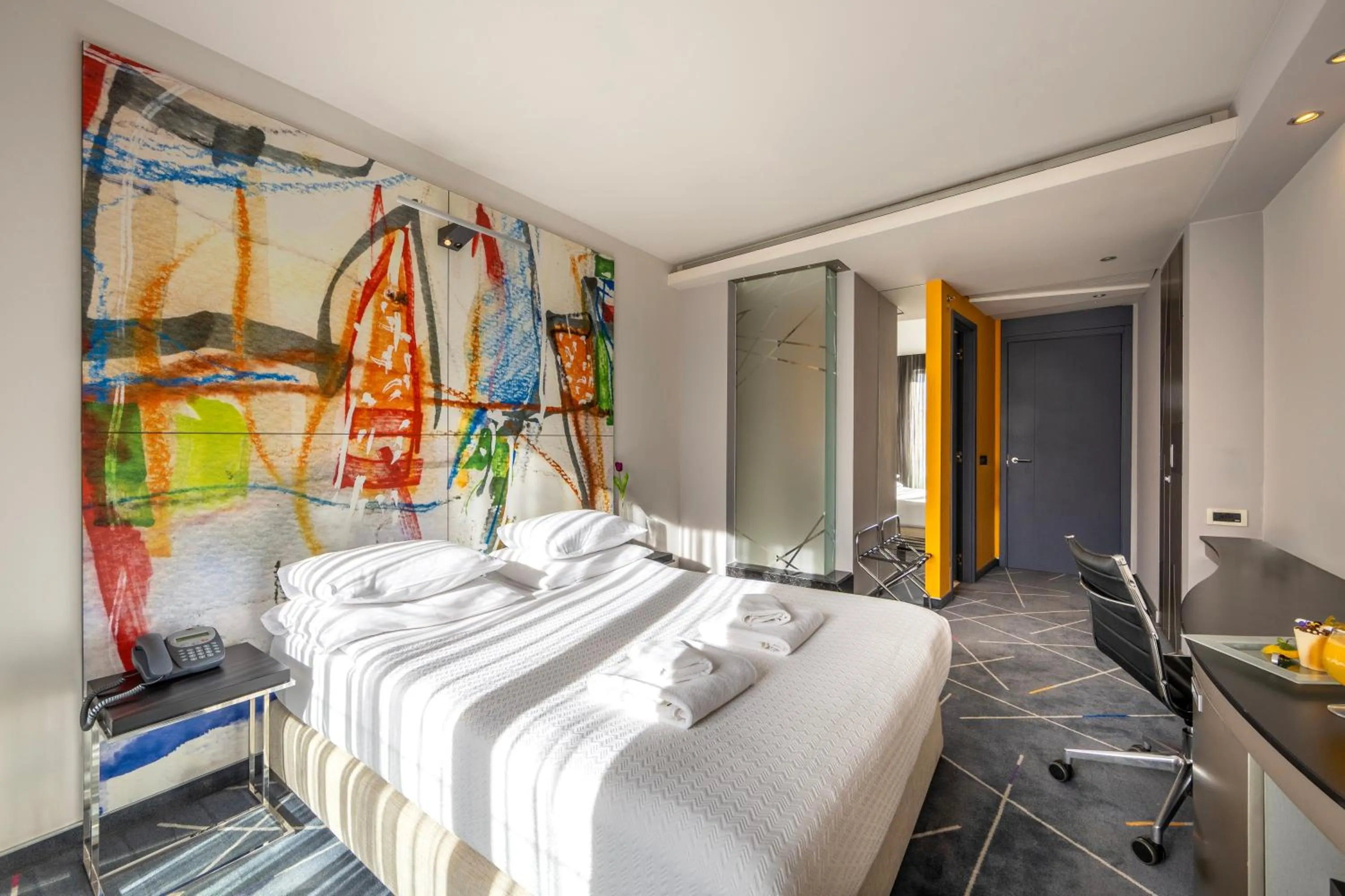 Bed in Nobel Zira Hotel