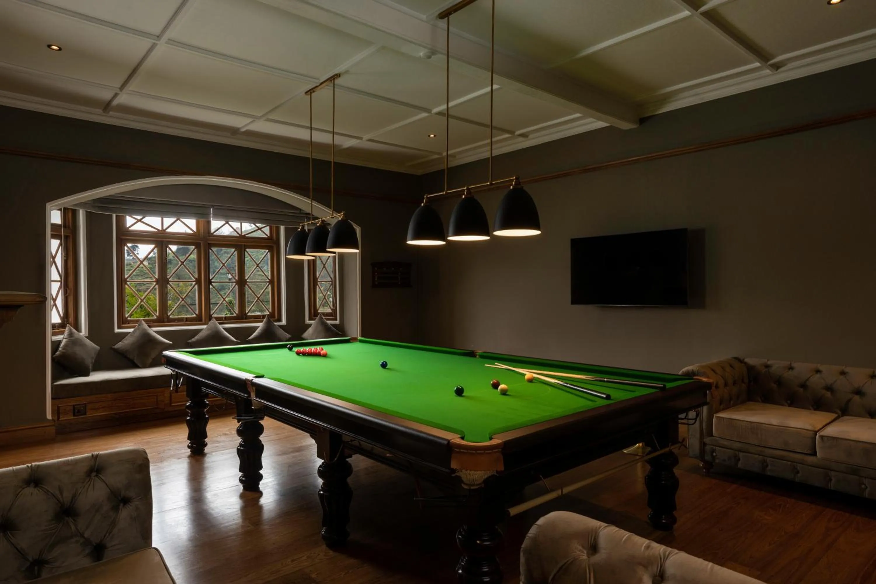 Communal lounge/ TV room in The Bellwood Manor