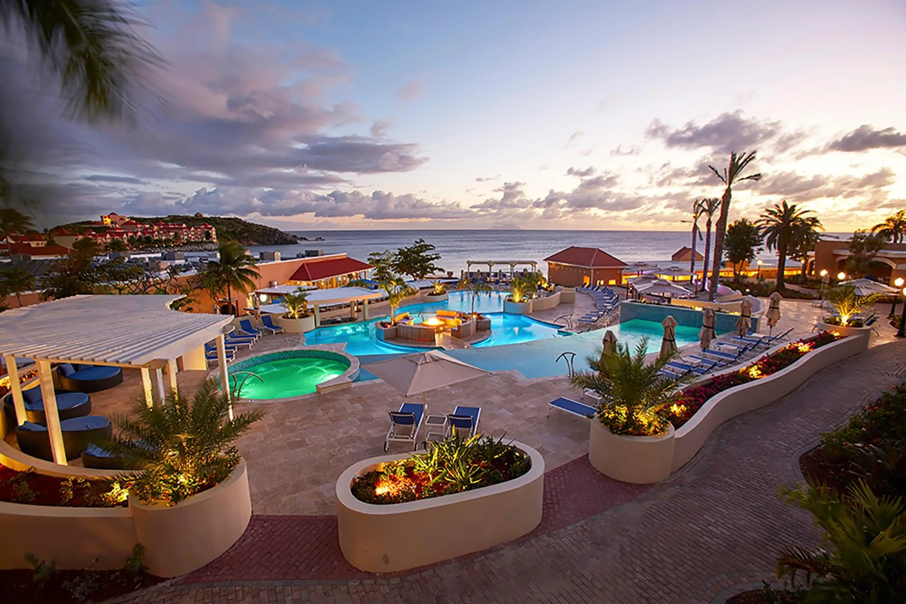 Pool view in Divi Little Bay Beach Resort