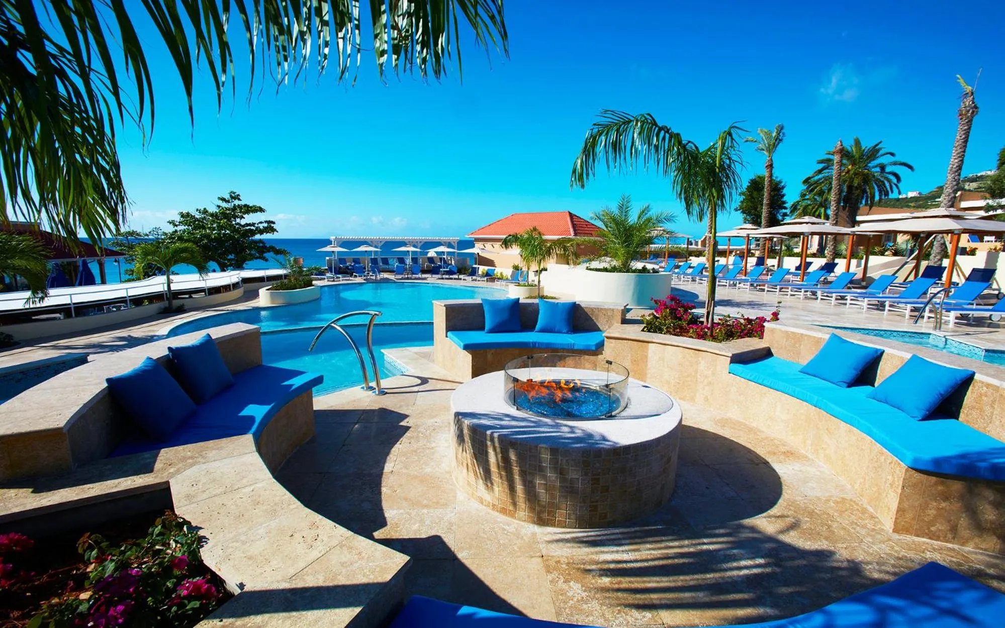 Pool view in Divi Little Bay Beach Resort