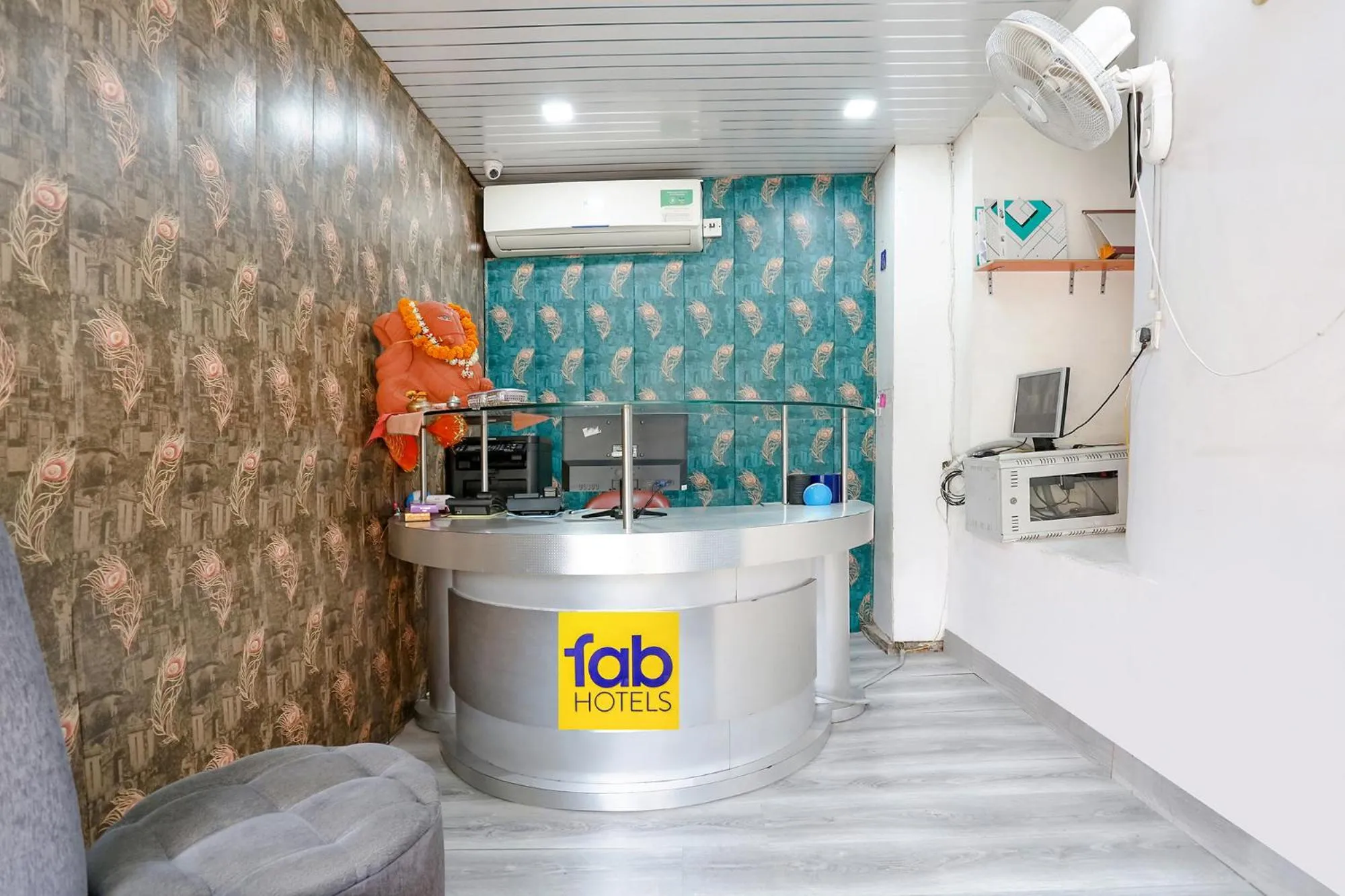 Lobby or reception in FabHotel Sentinel Suites