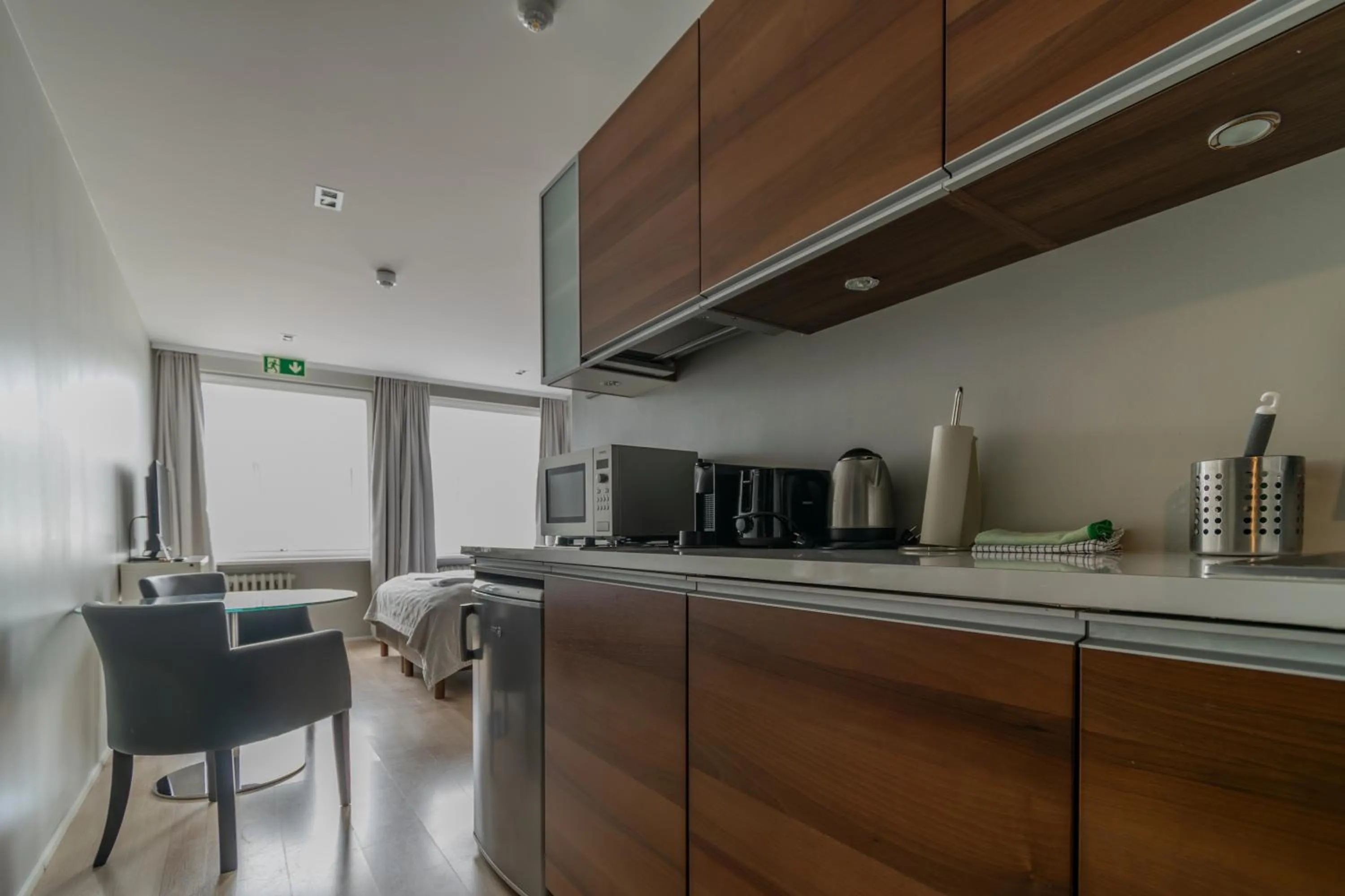 Kitchen or kitchenette in Máni Apartments