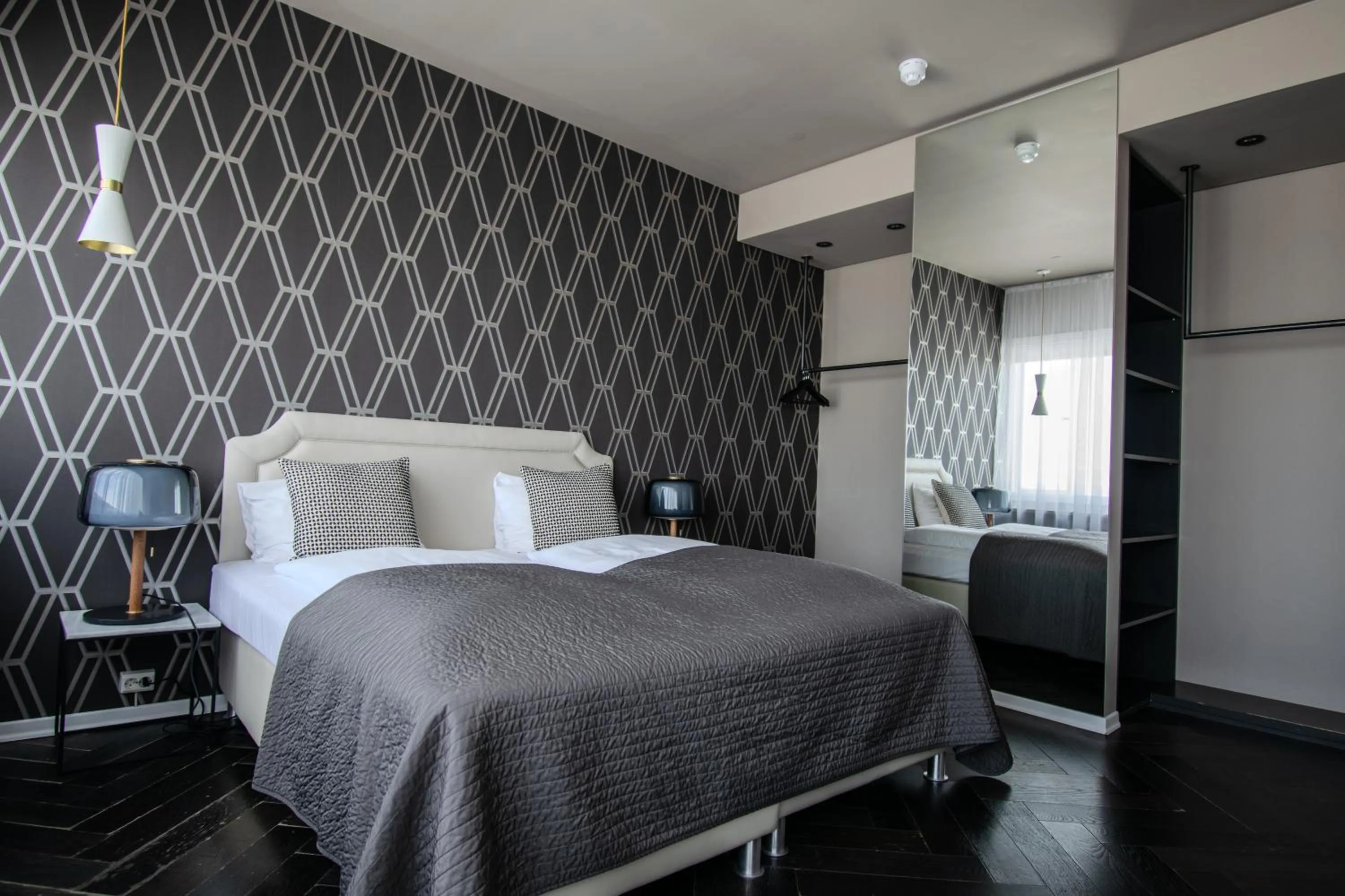 Bed in Máni Apartments