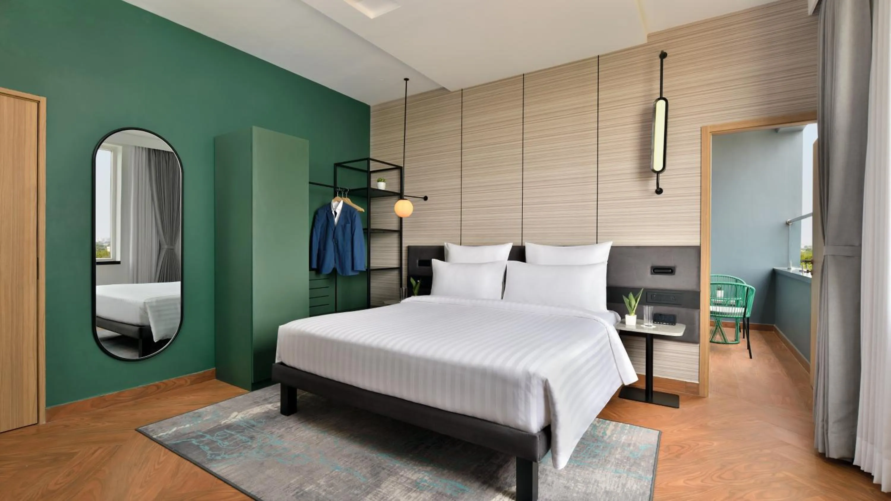 Balcony/Terrace, Bed in Novotel Jodhpur ITI Circle