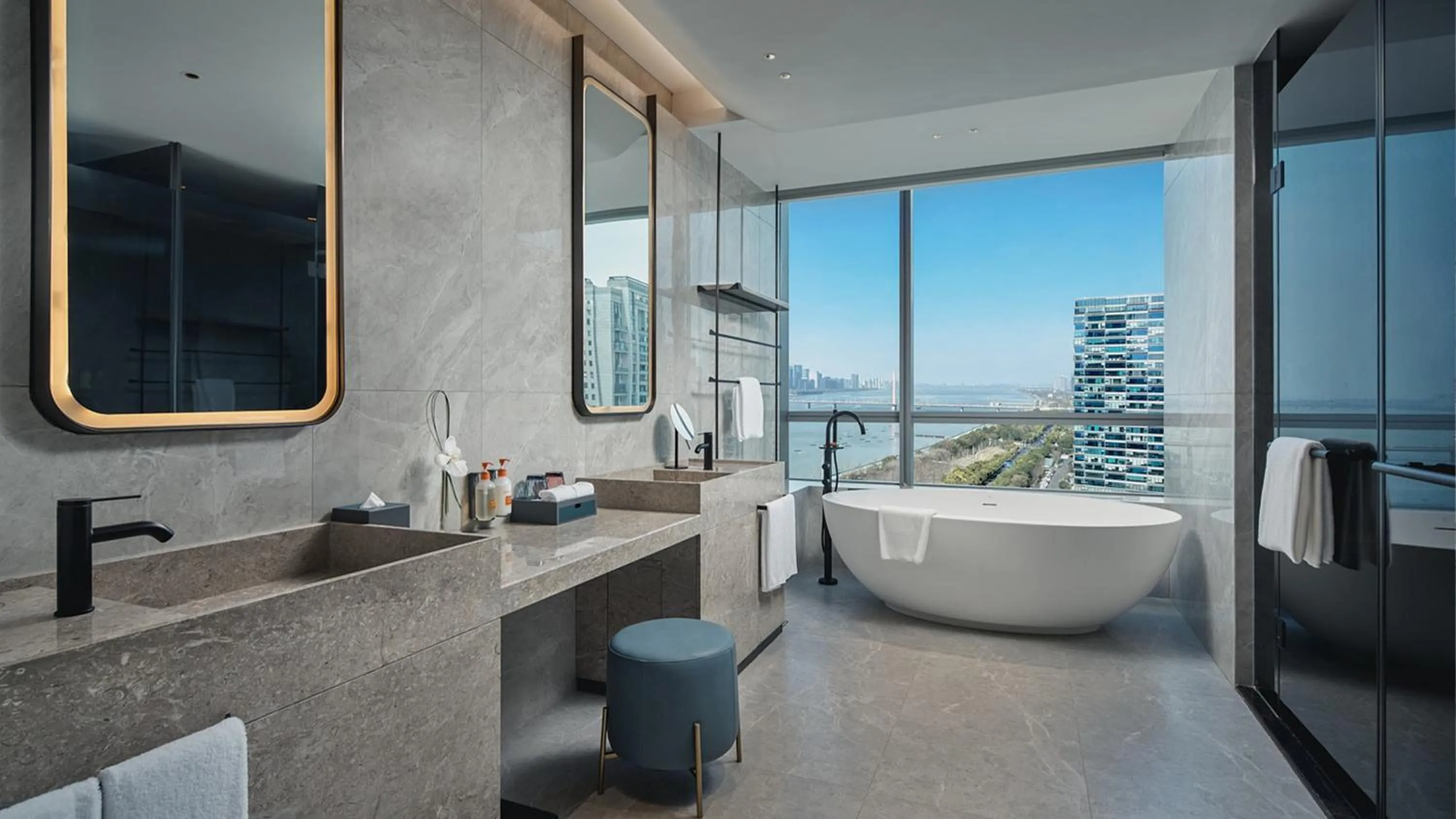 Bathroom in Crowne Plaza Hangzhou Riverside by IHG