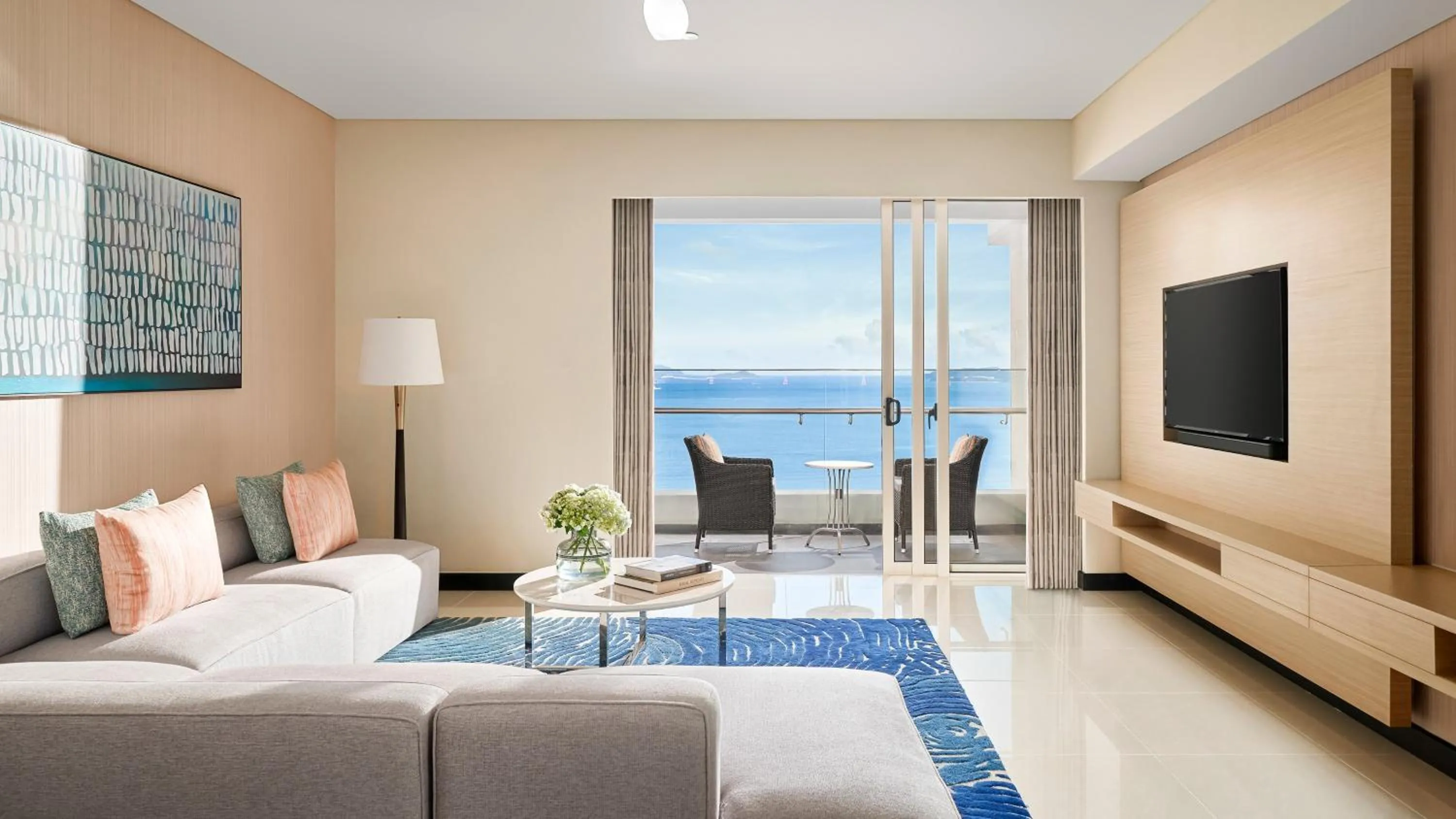 Living room in InterContinental Residences Nha Trang by IHG