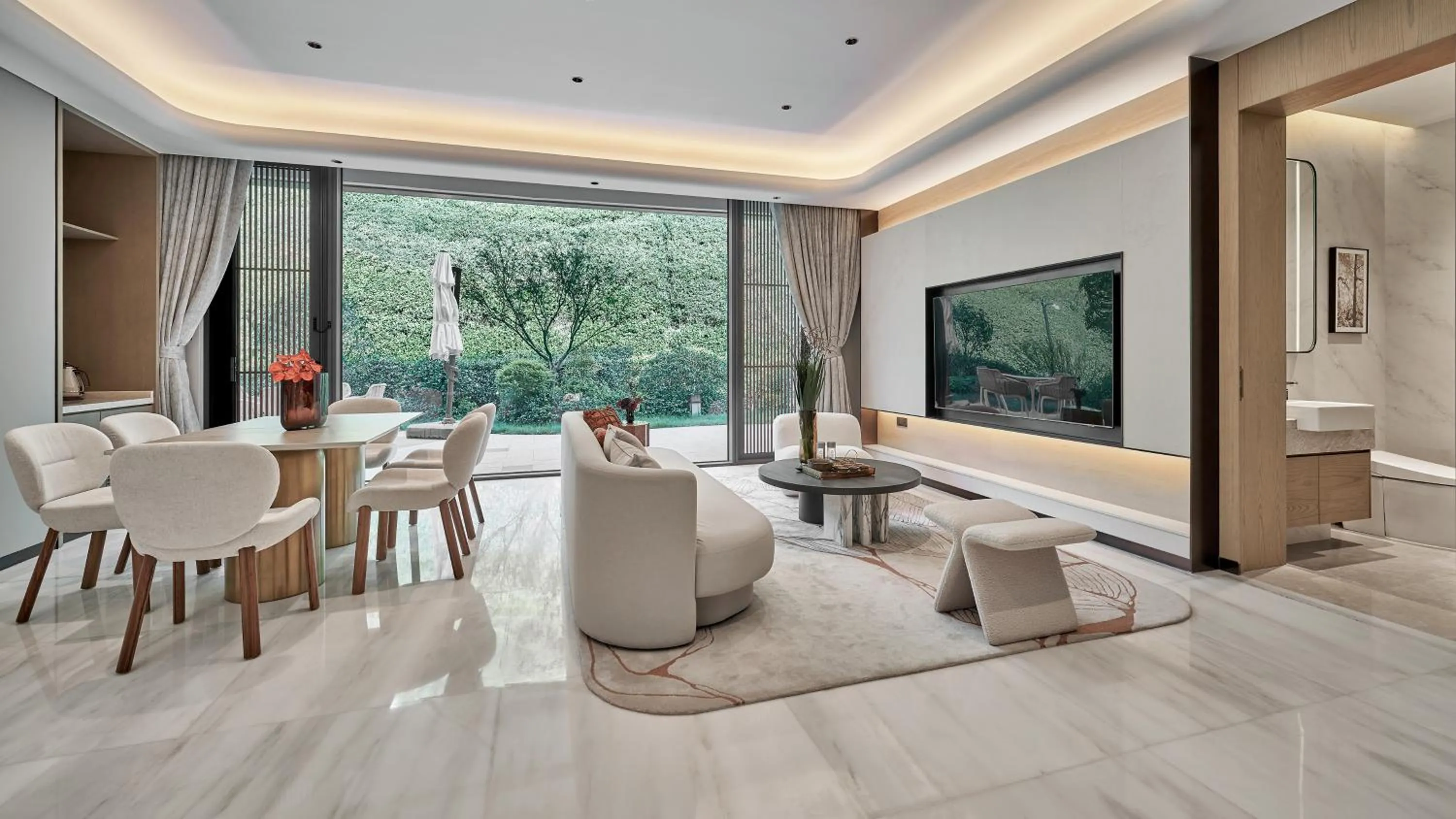 Living room in Hotel Indigo Hangzhou Tianmushan