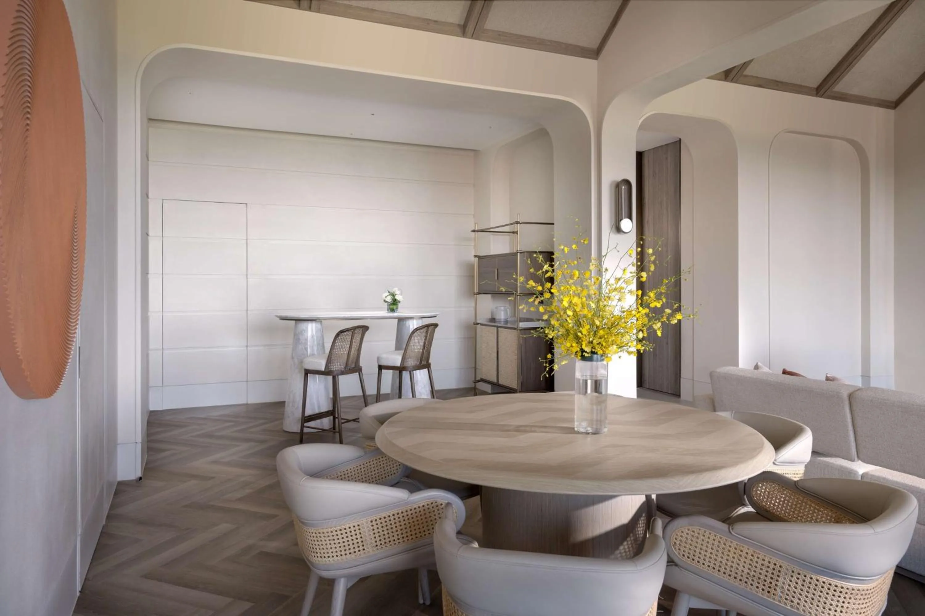 Living room in The Mermoon Resort Hainan Tufu Bay, Tapestry By Hilton