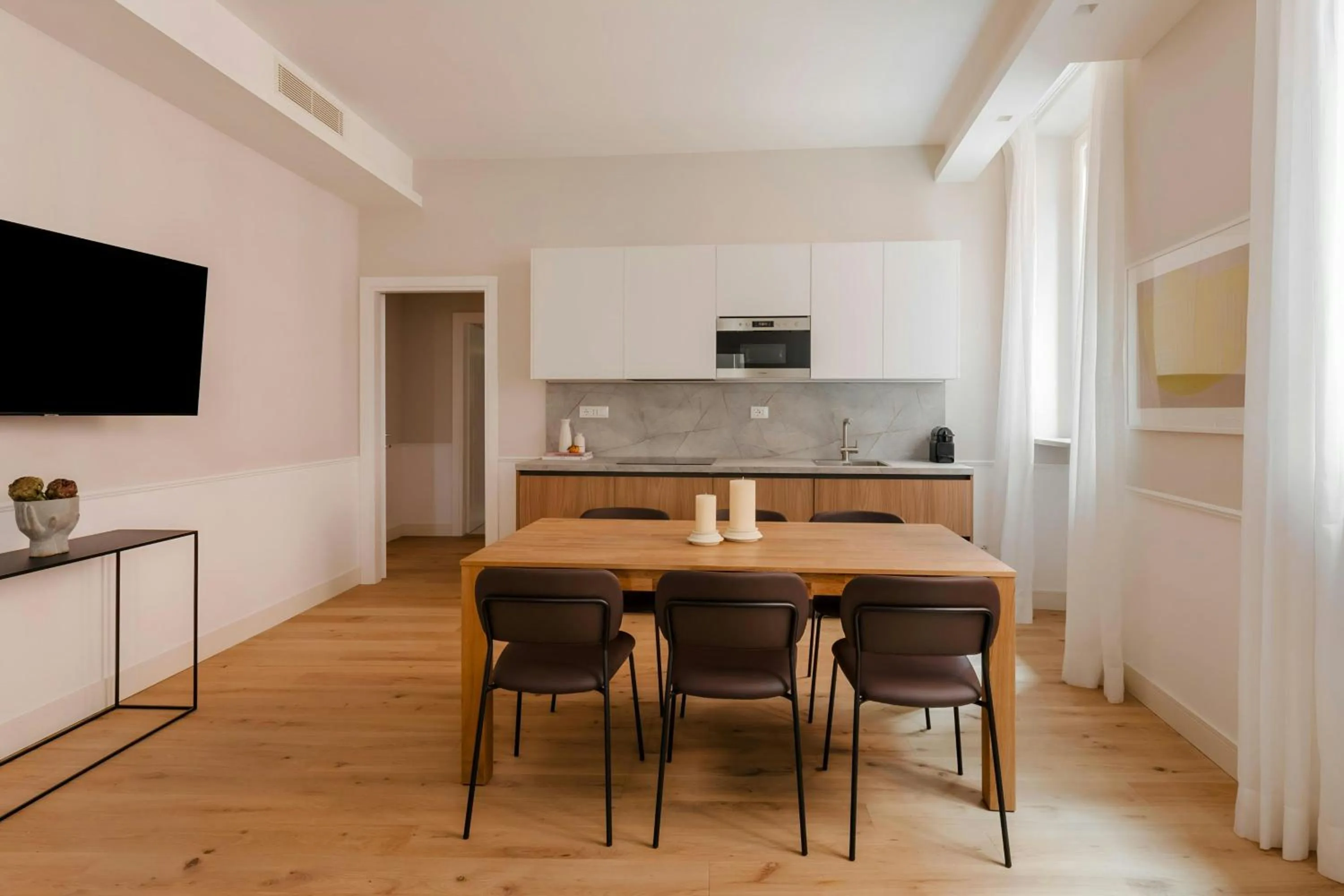 Kitchen or kitchenette in Sonder by Marriott Bonvoy Antinoo Apartments Piazza del Parlamento