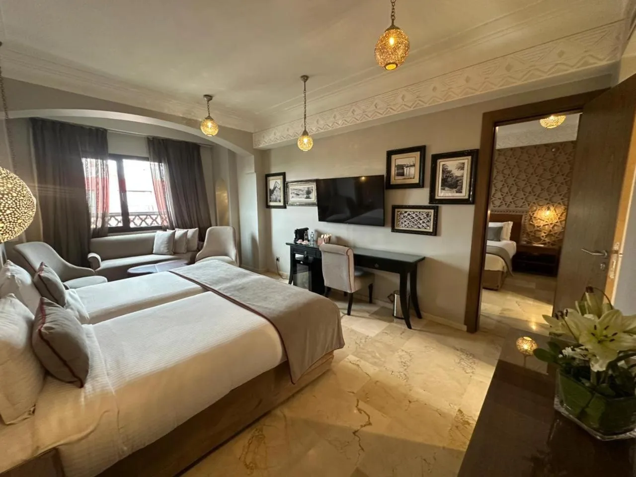 Photo of the whole room, Bed in Hivernage Marrakech