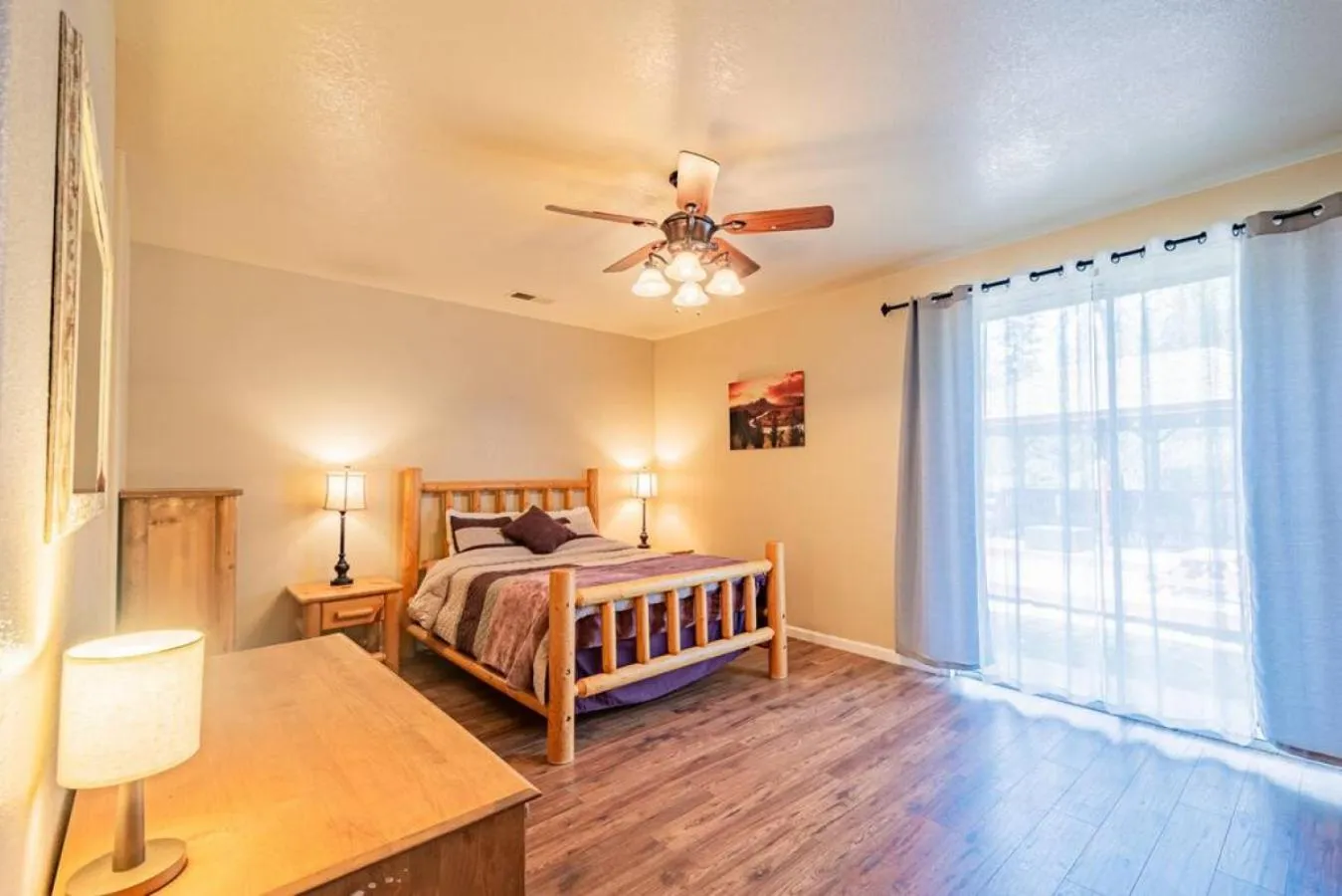 Bed in Forest Cabin by China Creek