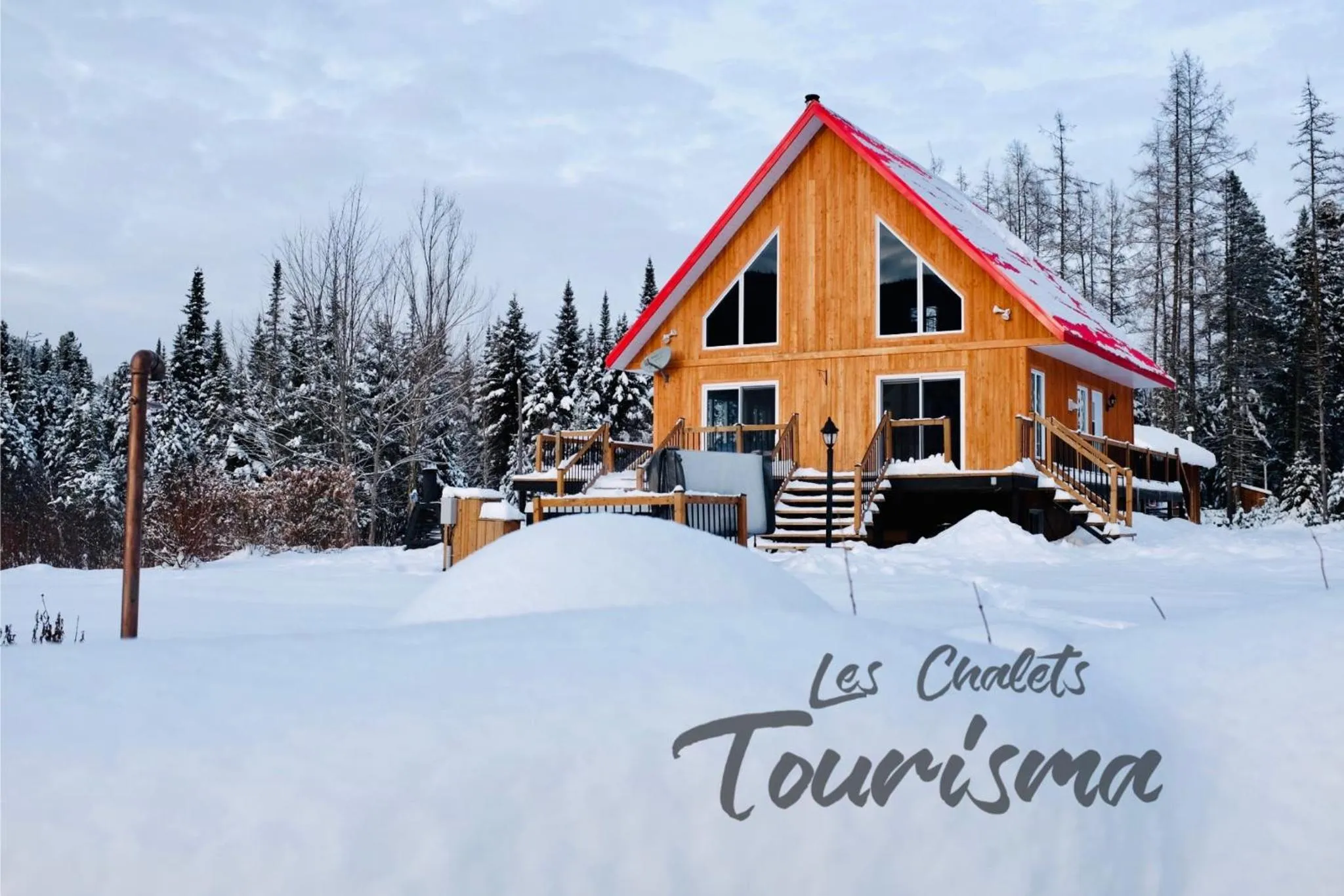 Property building in Les Chalets Tourisma - Chalet avec spa et foyer - Du Cap