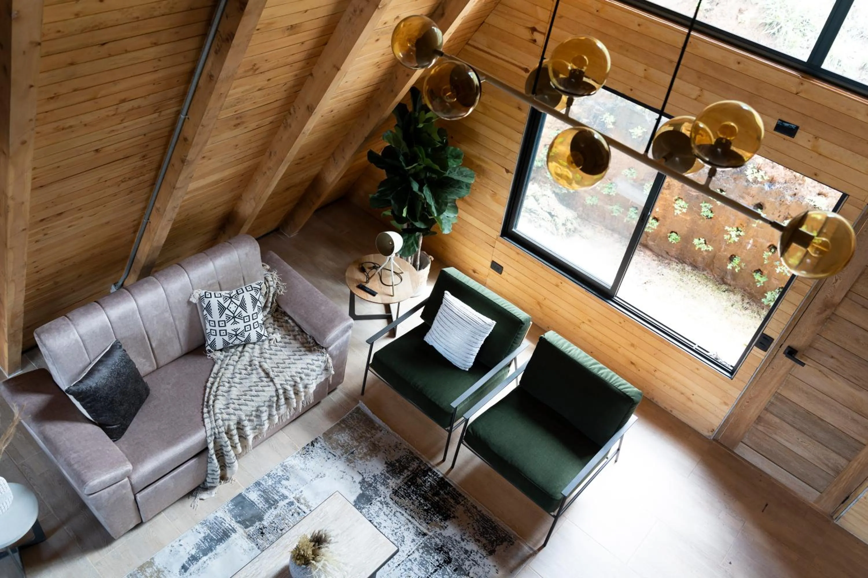 Living room in GRETEL CHALETS SUIZO