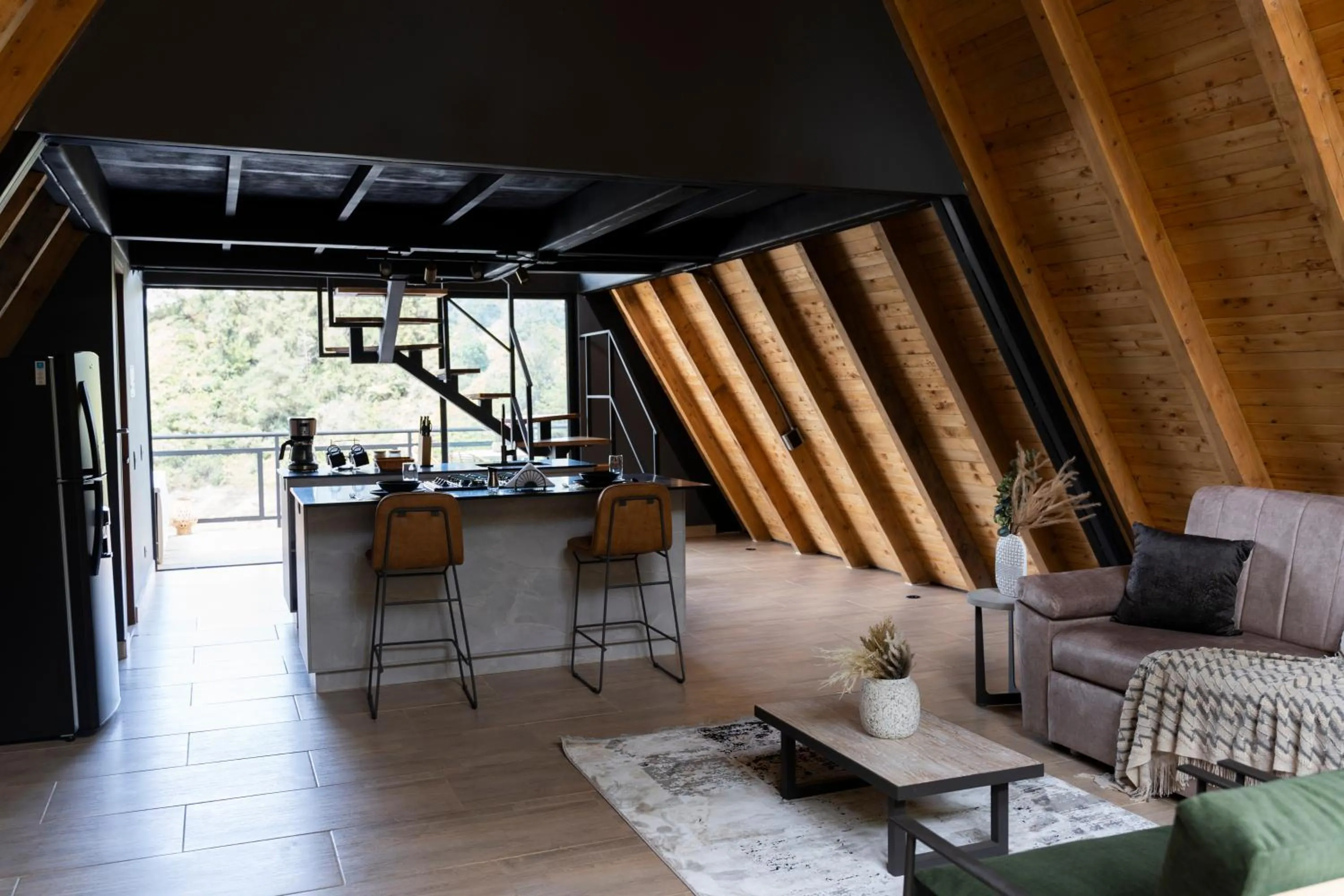 Living room in GRETEL CHALETS SUIZO