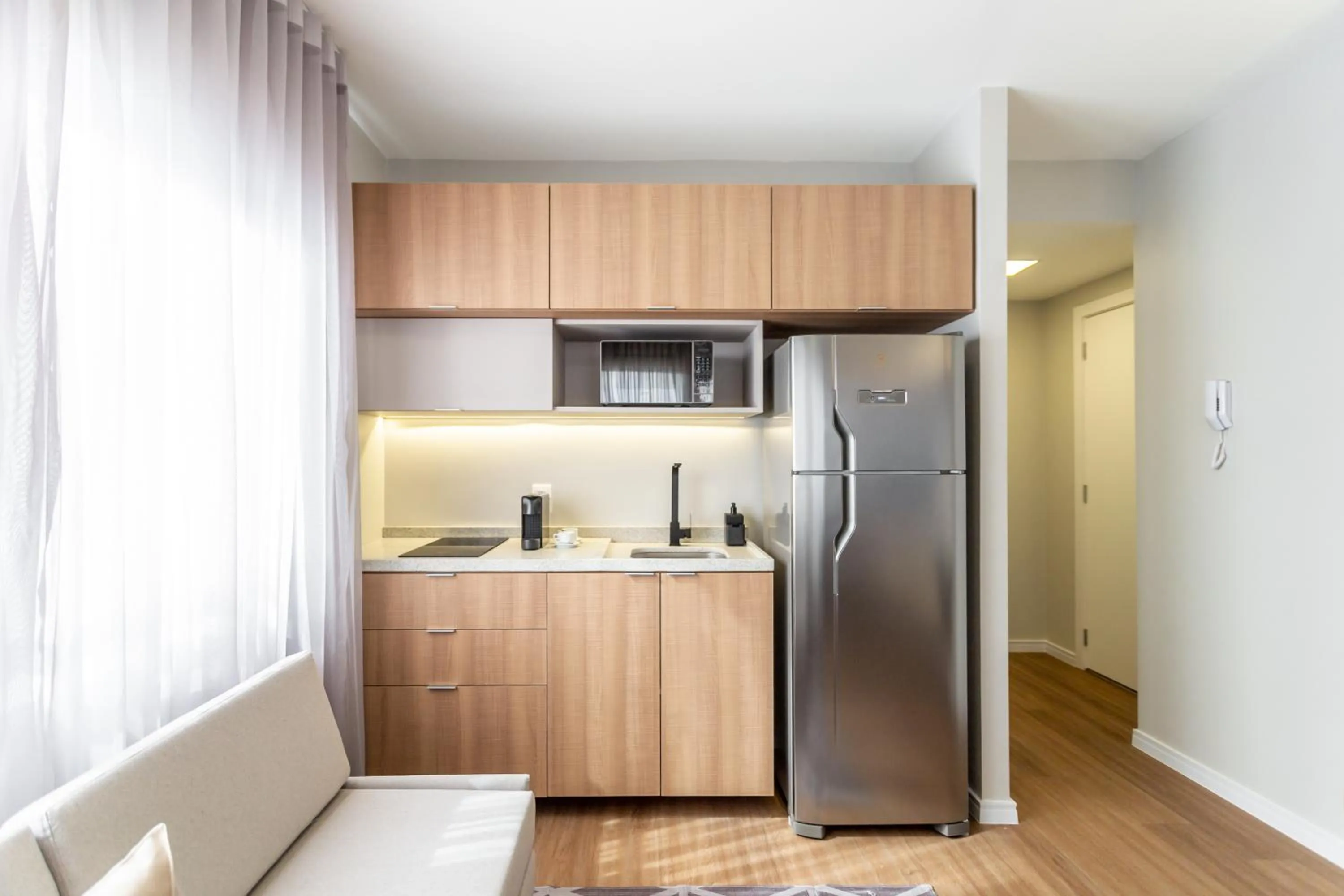 Kitchen or kitchenette in Charlie JP Redenção Cidade Baixa