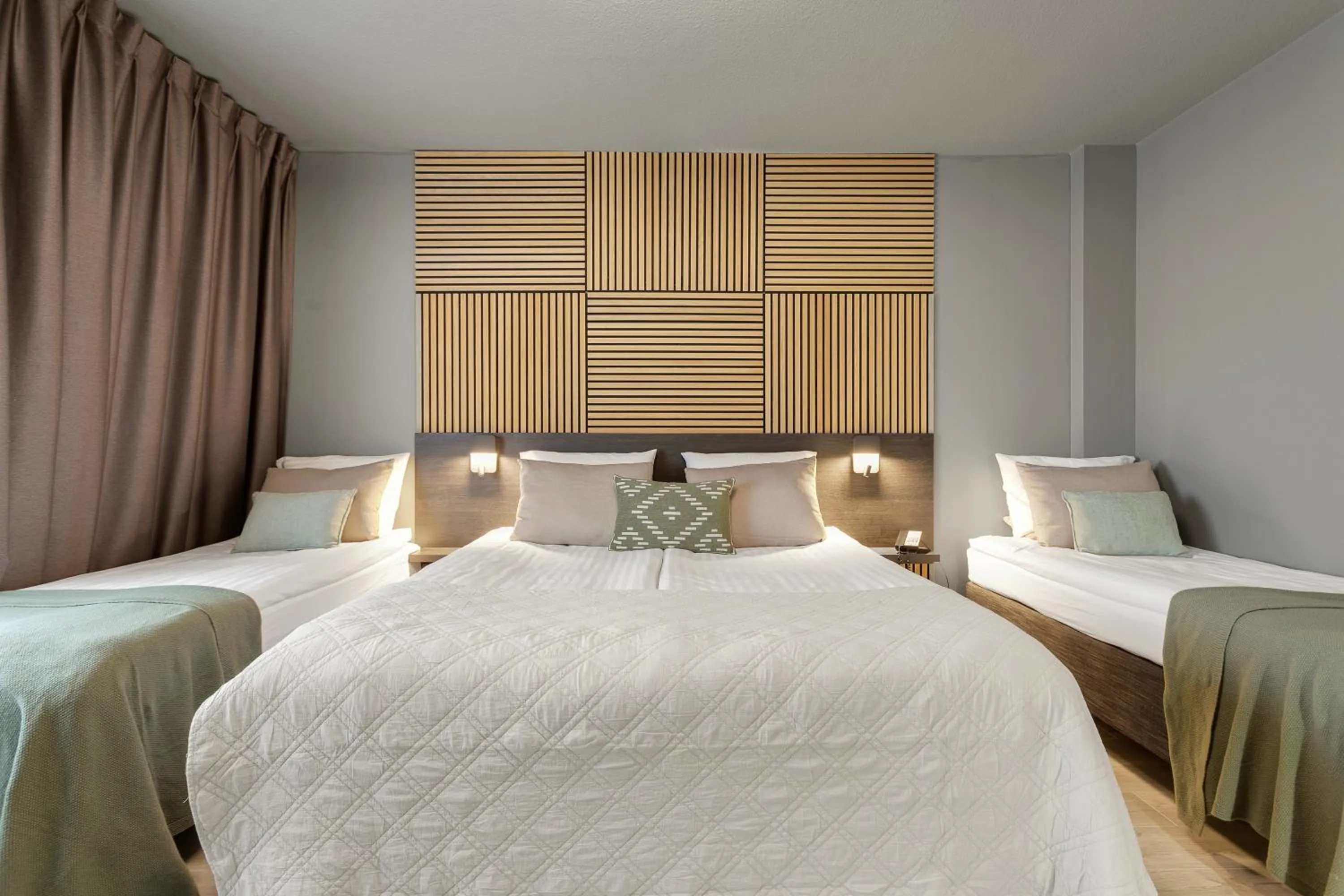 Bed in Konvin Hotel by Reykjavik Keflavik Airport