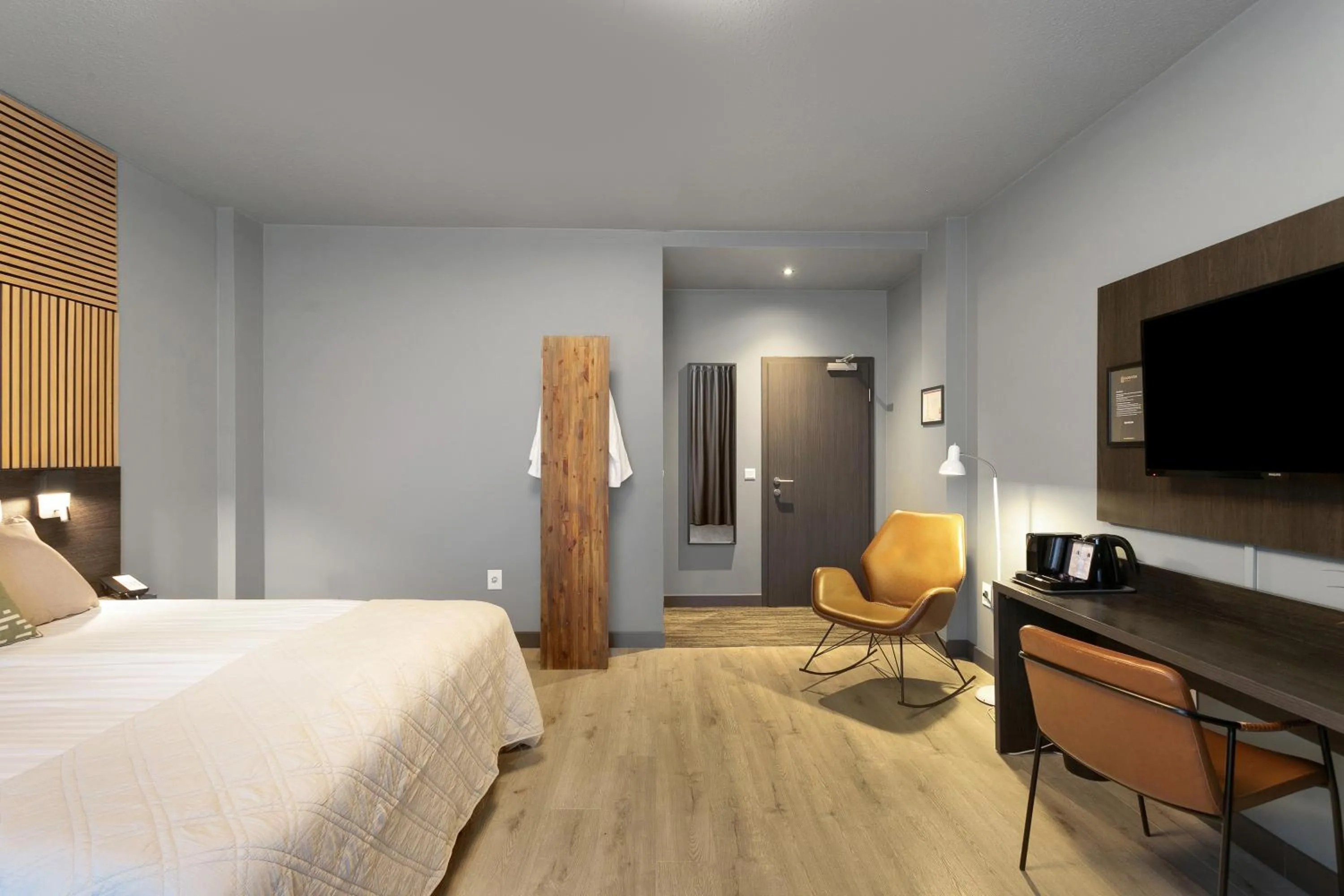 Bed in Konvin Hotel by Reykjavik Keflavik Airport